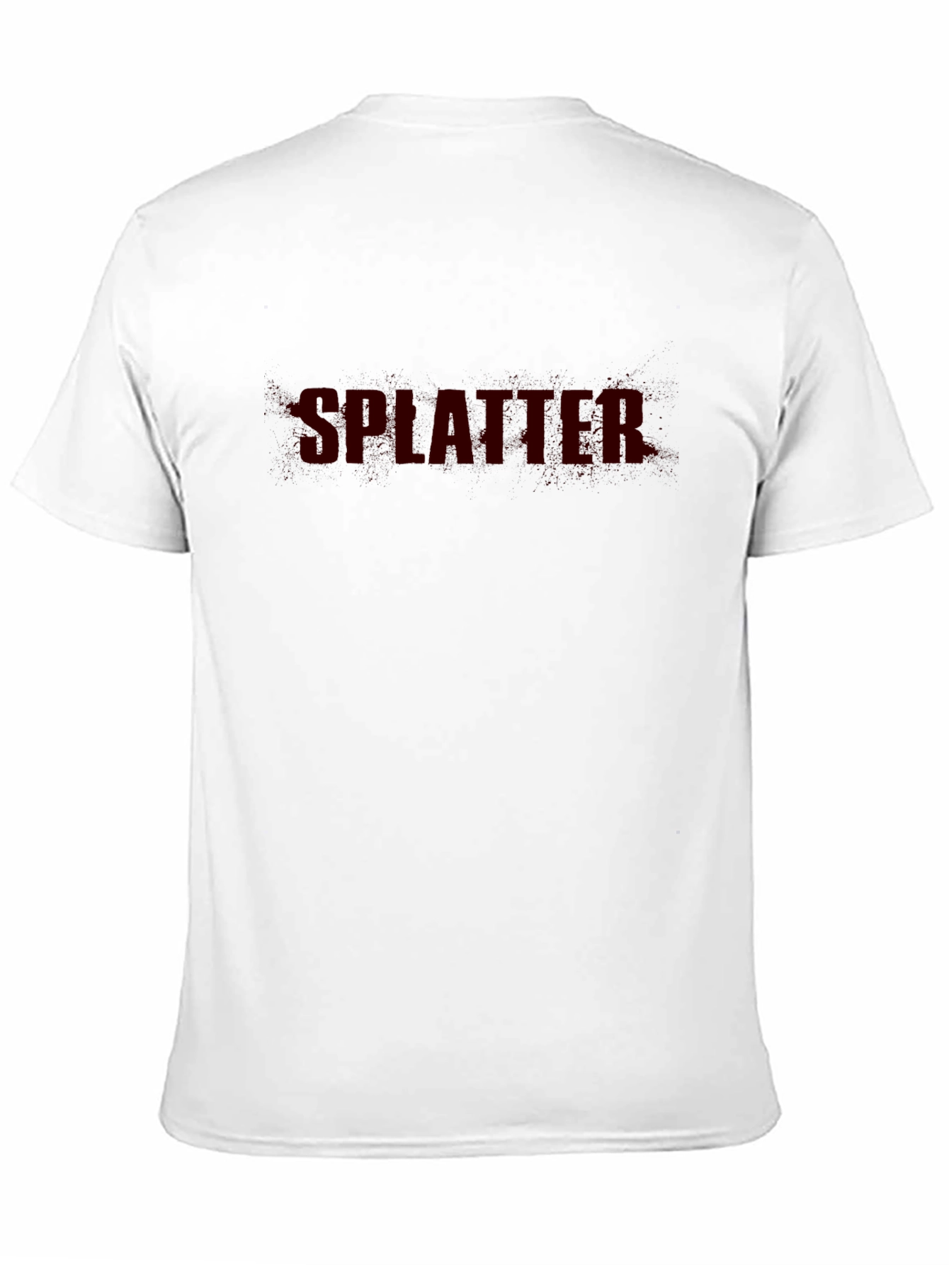 Splatter Graphic Print Black T-Shirt