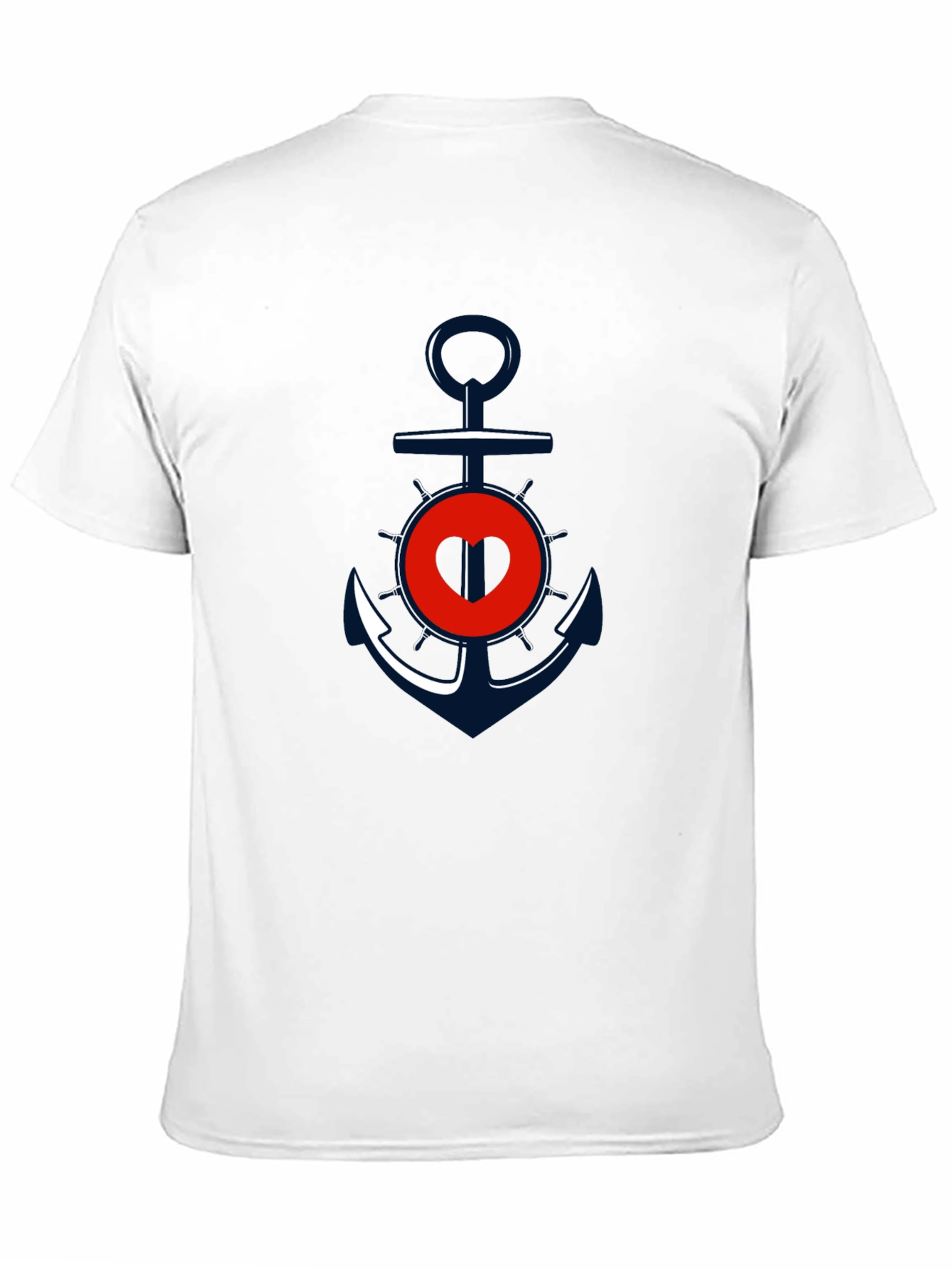 Anchor Heart Graphic Tee - Black