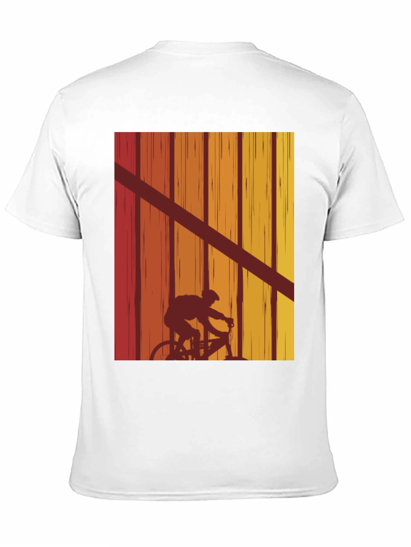 Retro Cycling T-Shirt - Sunset Ride Design