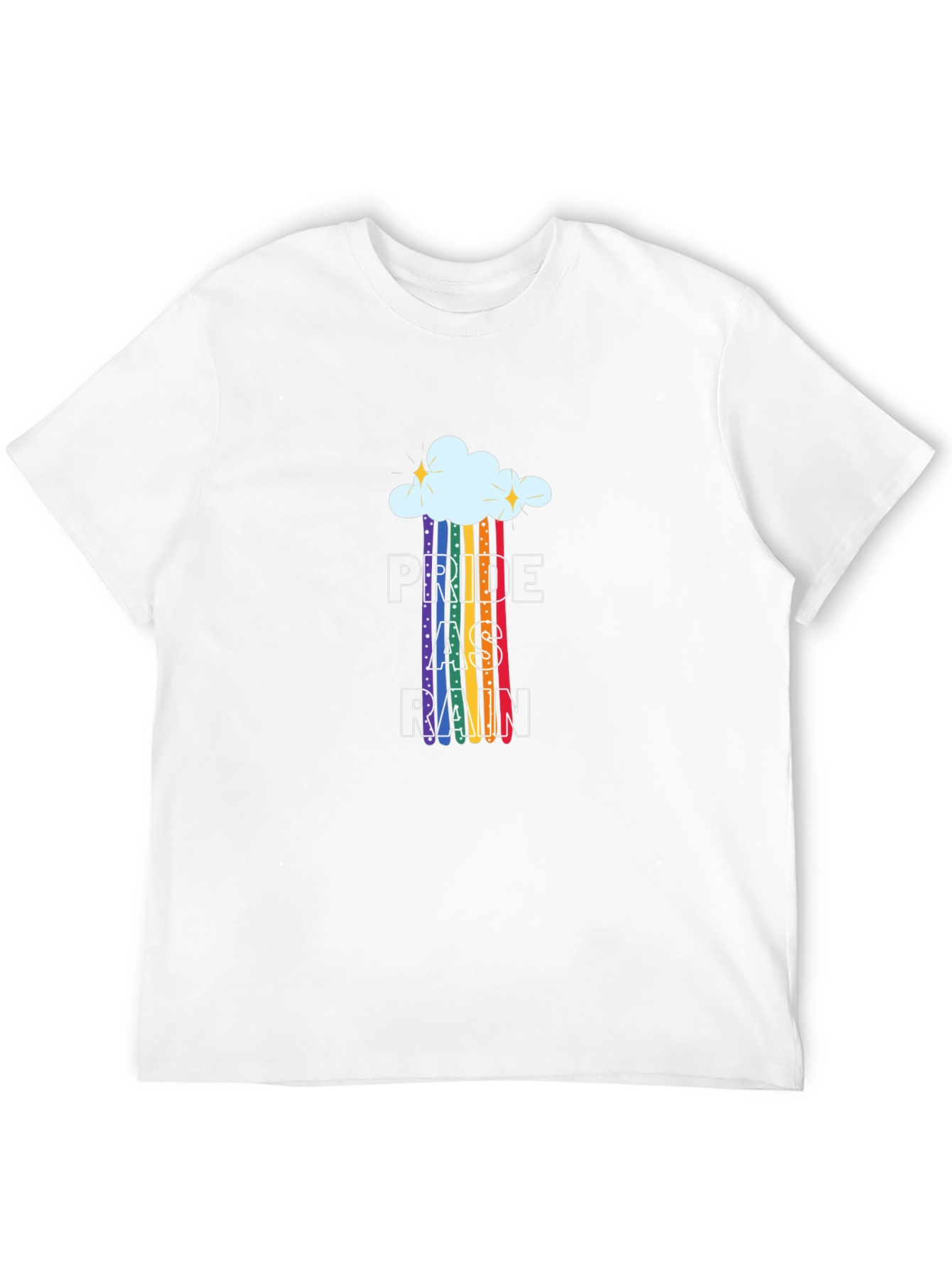 Pride As Rain T-Shirt - LGBTQ+ Rainbow Graphic Tee