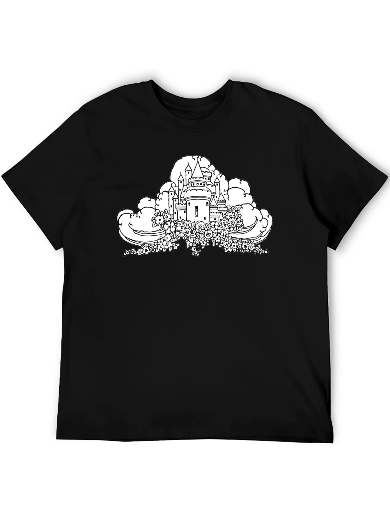 Castle in the Clouds Graphic Tee - Black