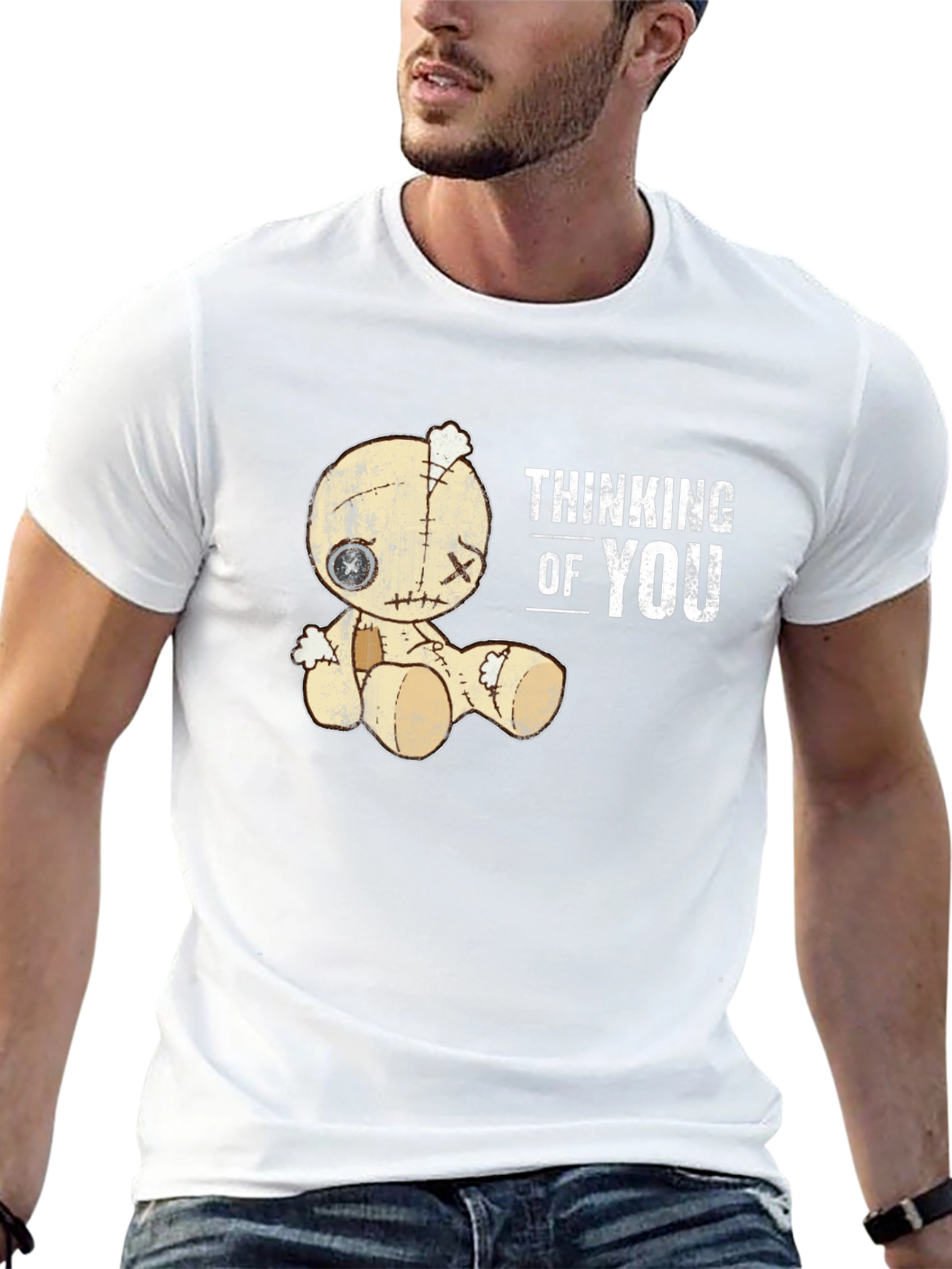 Thinking Of You Voodoo Doll Graphic T-Shirt