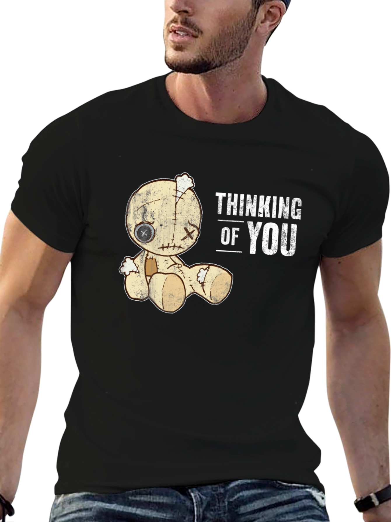 Thinking Of You Voodoo Doll Graphic T-Shirt
