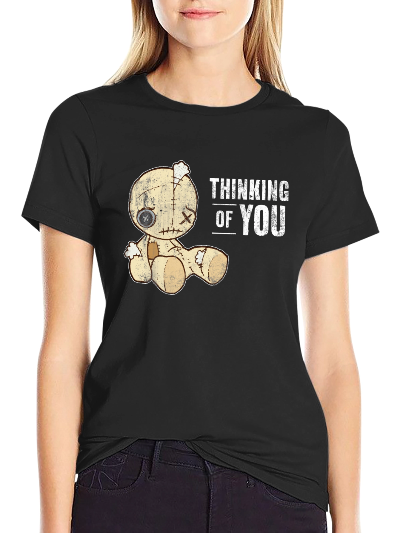 Thinking Of You Voodoo Doll Graphic T-Shirt