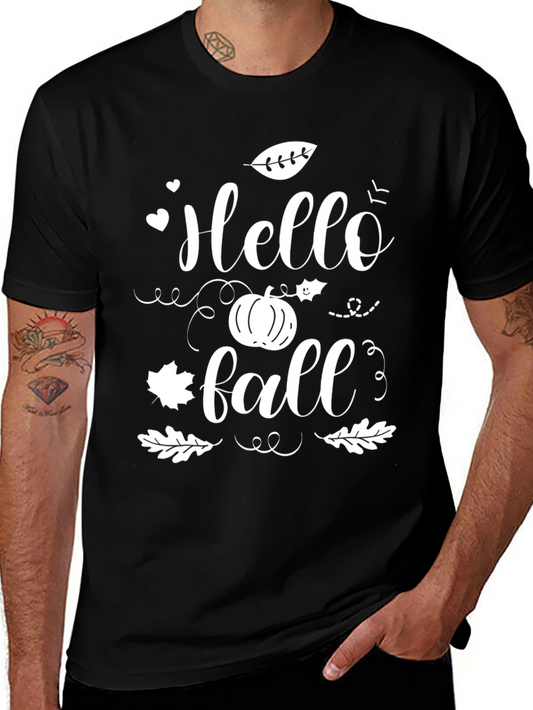 Hello Fall Graphic Tee - Black