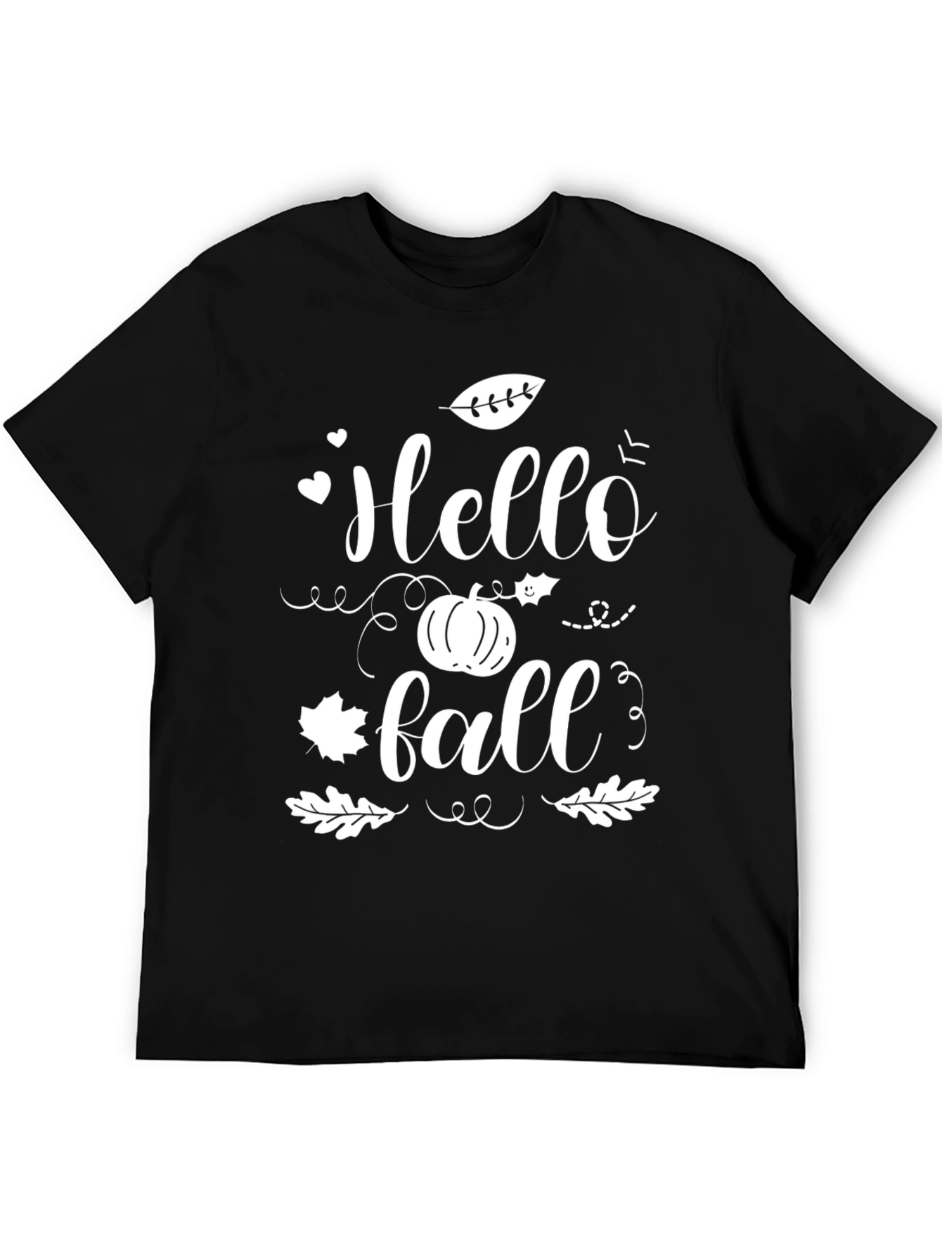 Hello Fall Graphic Tee - Black