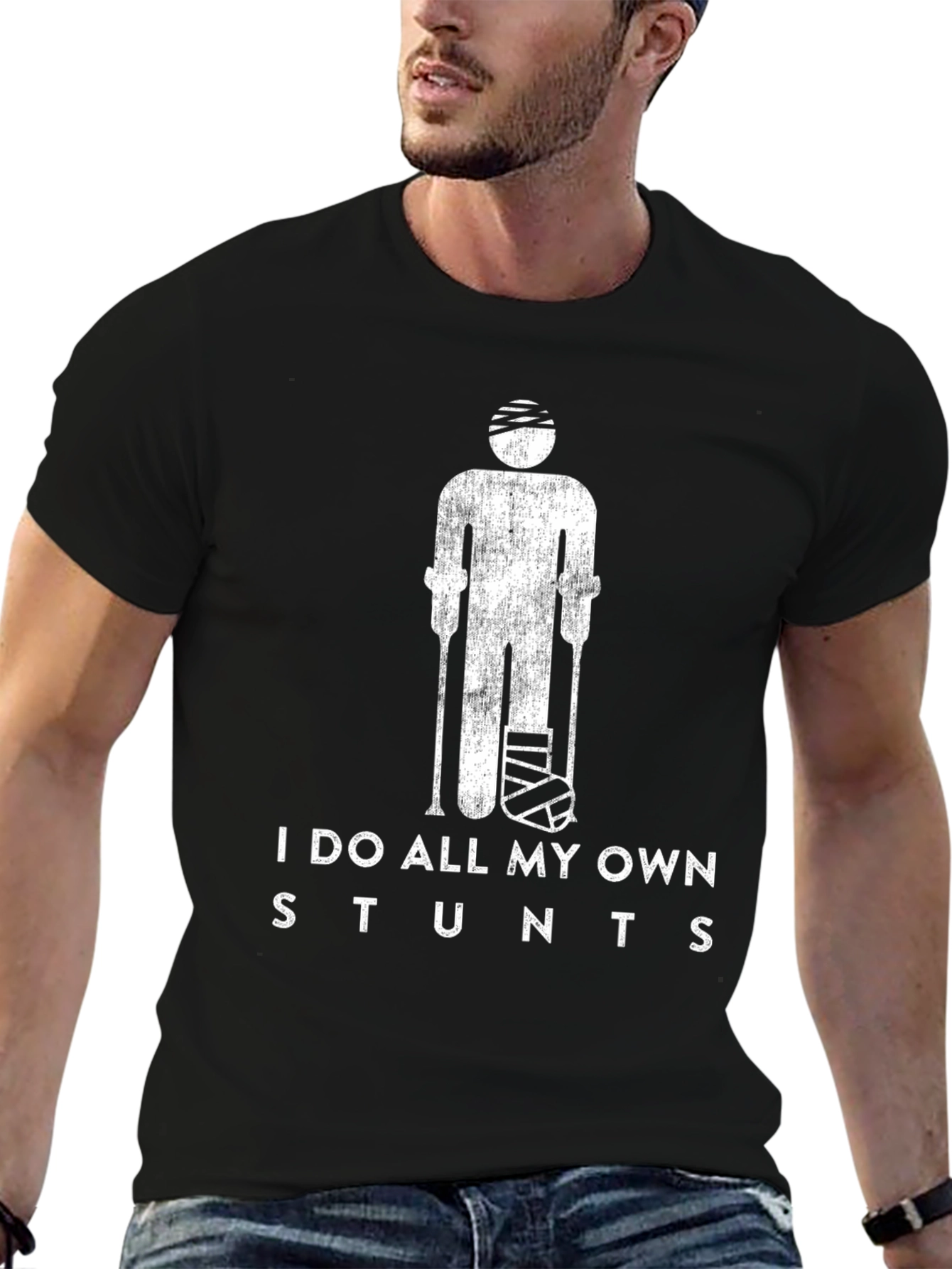 I Do All My Own Stunts Graphic Tee