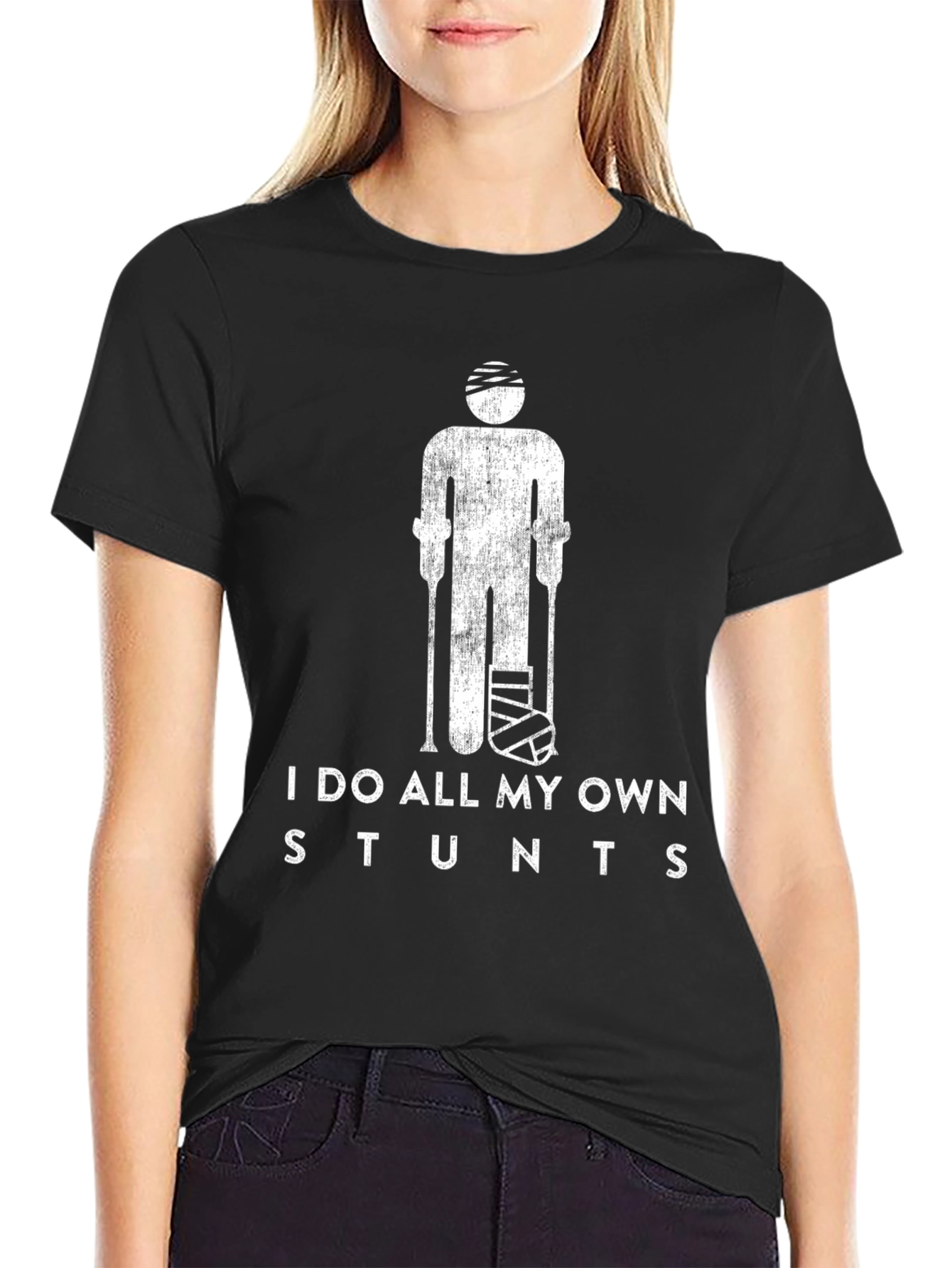 I Do All My Own Stunts Graphic Tee