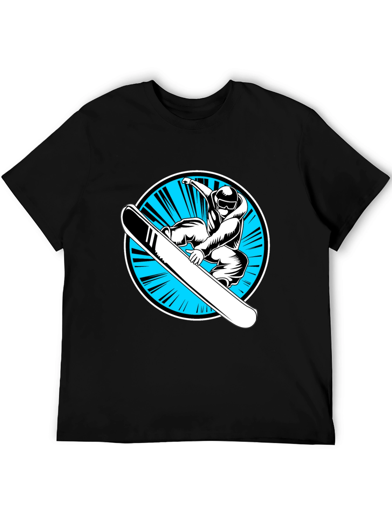 Snowboarder Graphic Black T-Shirt