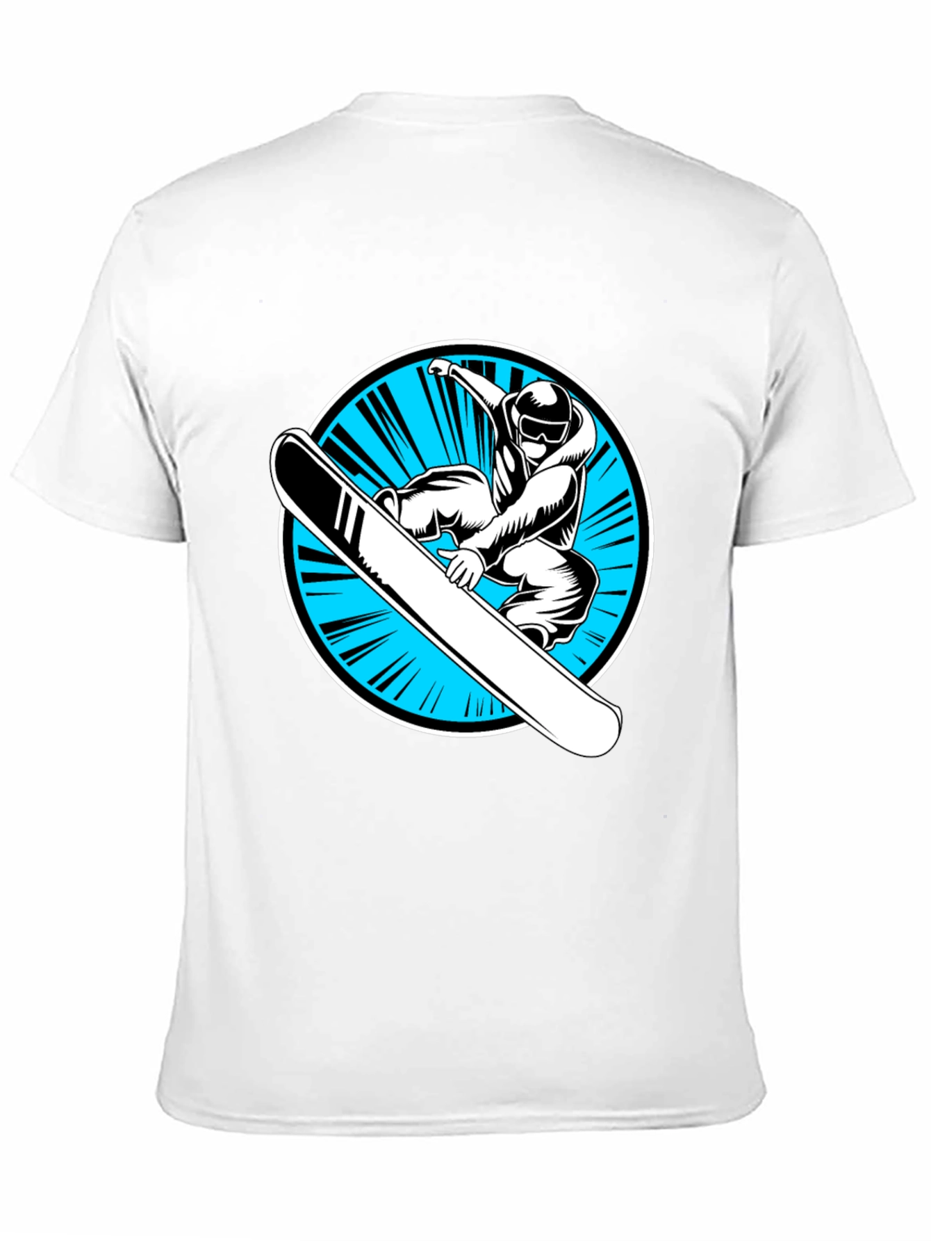 Snowboarder Graphic Black T-Shirt