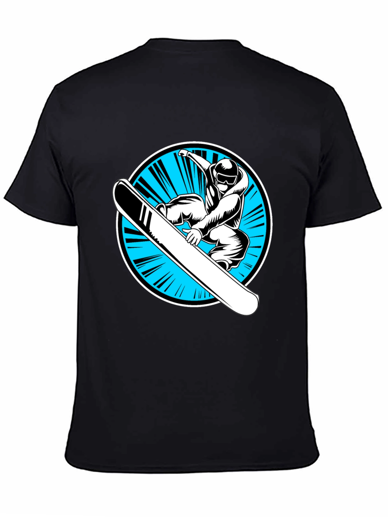 Snowboarder Graphic Black T-Shirt