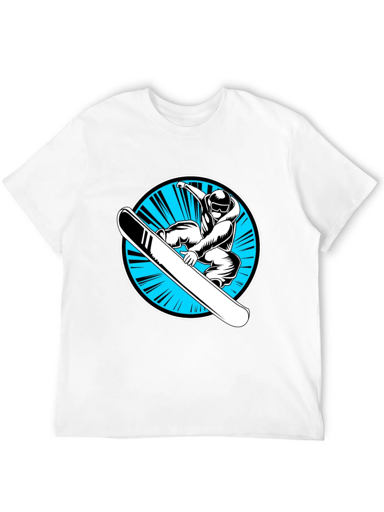 Snowboarder Graphic Black T-Shirt