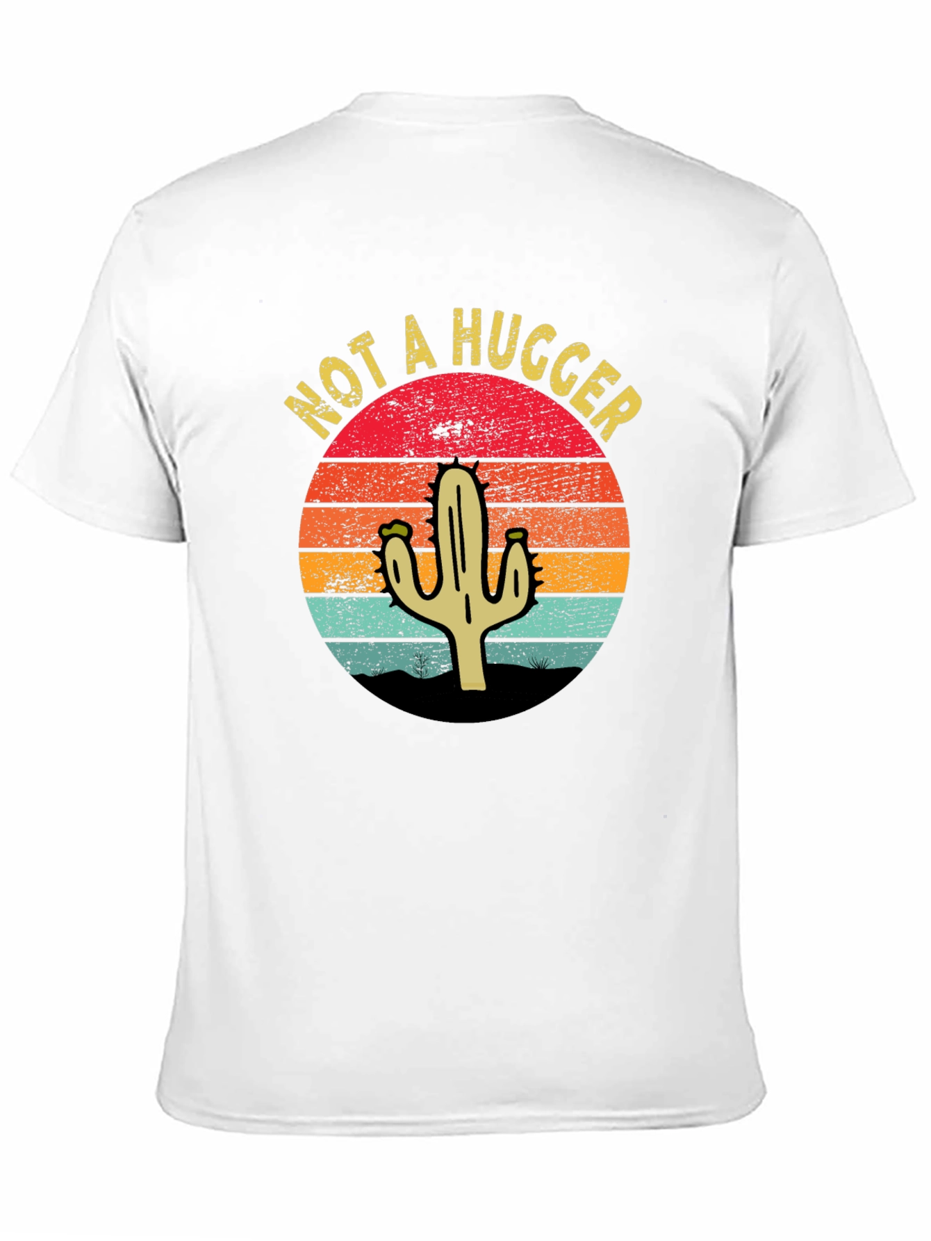 Not A Hugger Cactus Graphic T-Shirt - Unisex