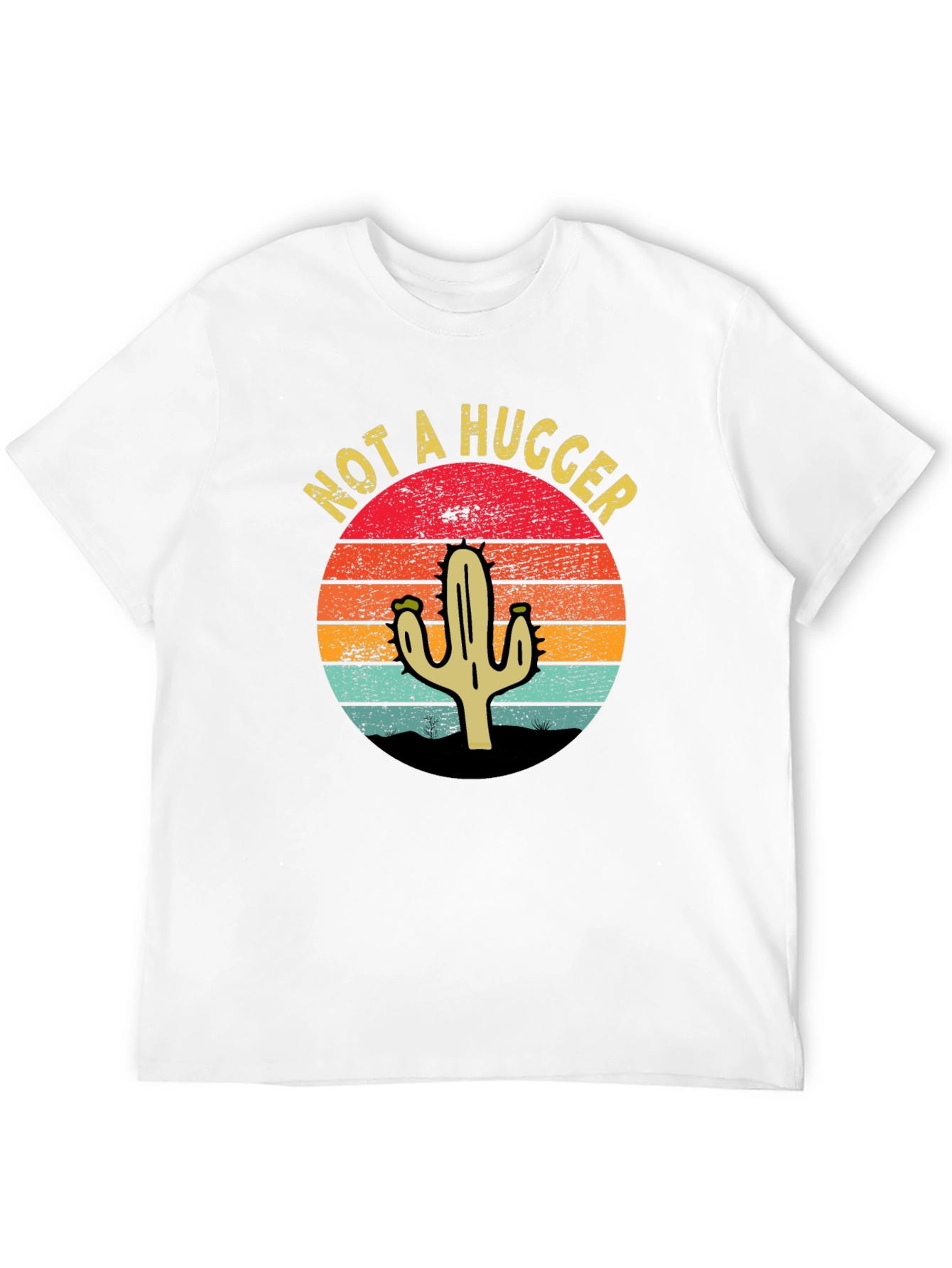 Not A Hugger Cactus Graphic T-Shirt - Unisex
