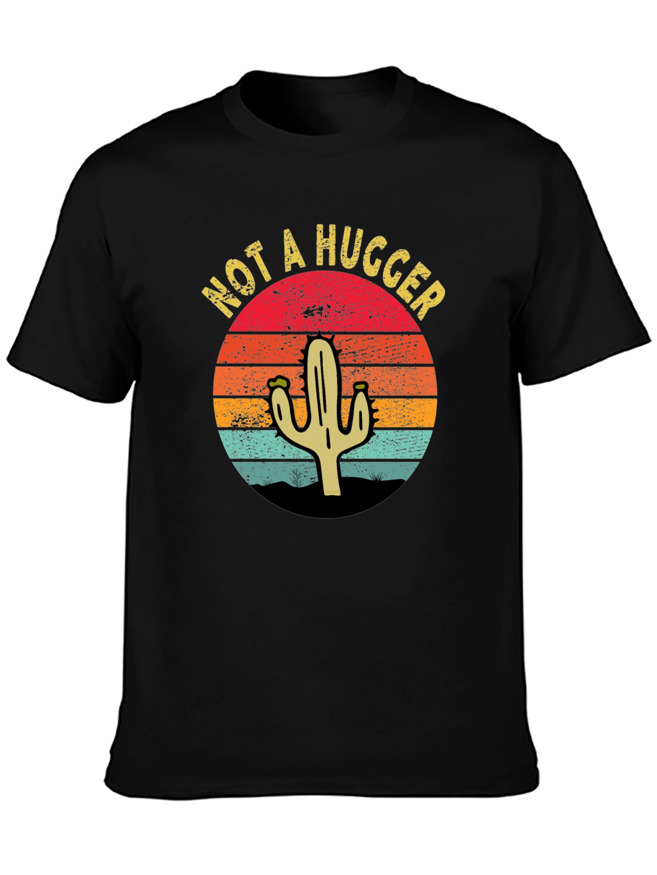 Not A Hugger Cactus Graphic T-Shirt - Unisex