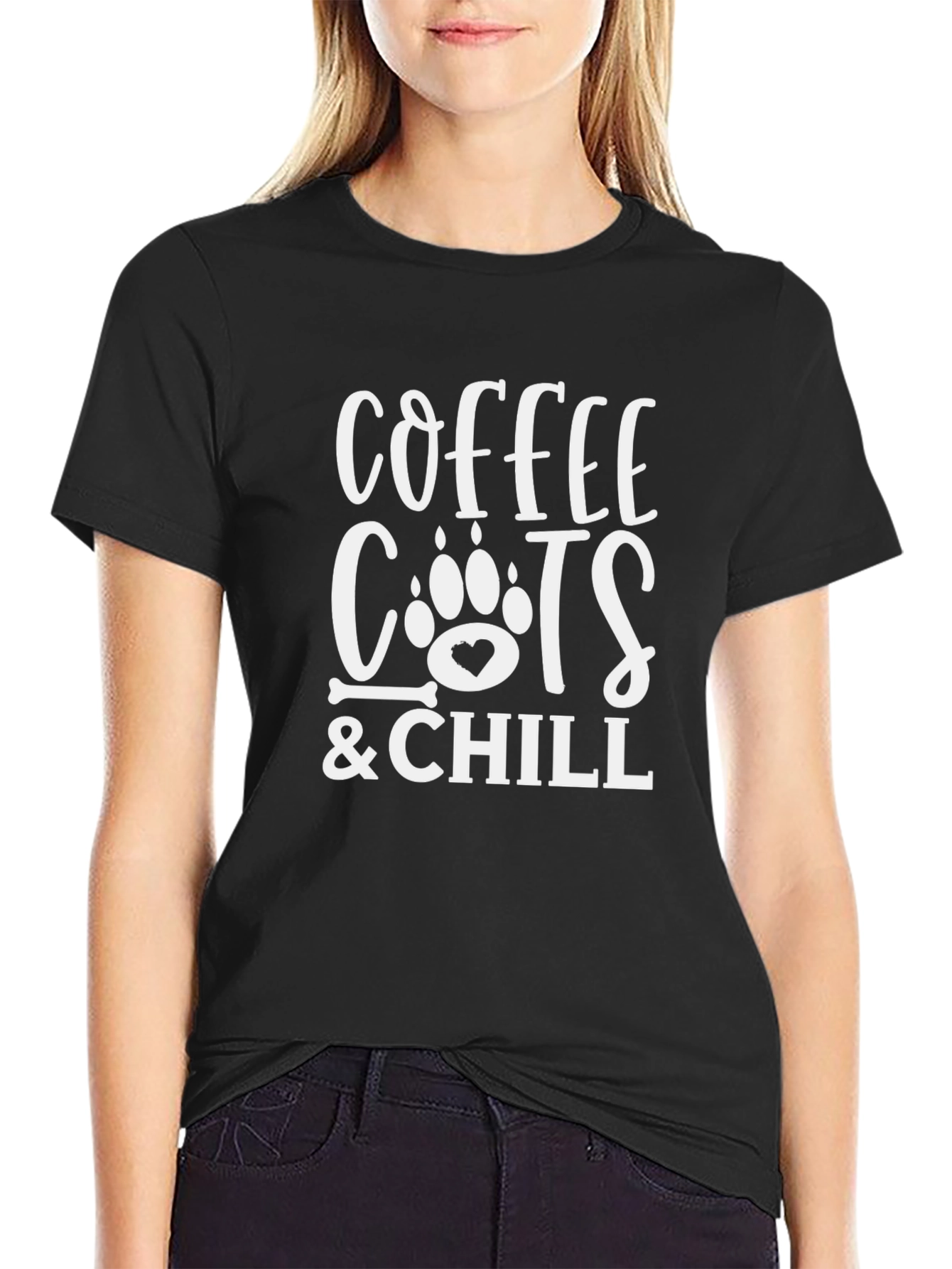 Coffee Cats & Chill Graphic T-Shirt