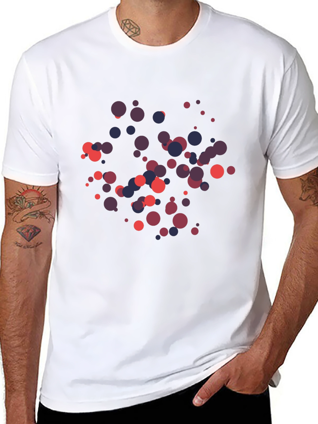 Abstract Dots T-Shirt - Modern Graphic Tee