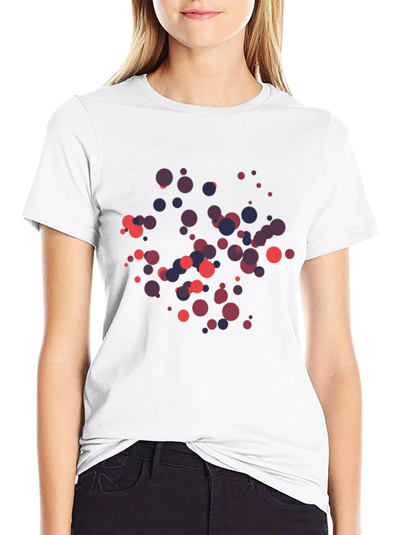 Abstract Dots T-Shirt - Modern Graphic Tee