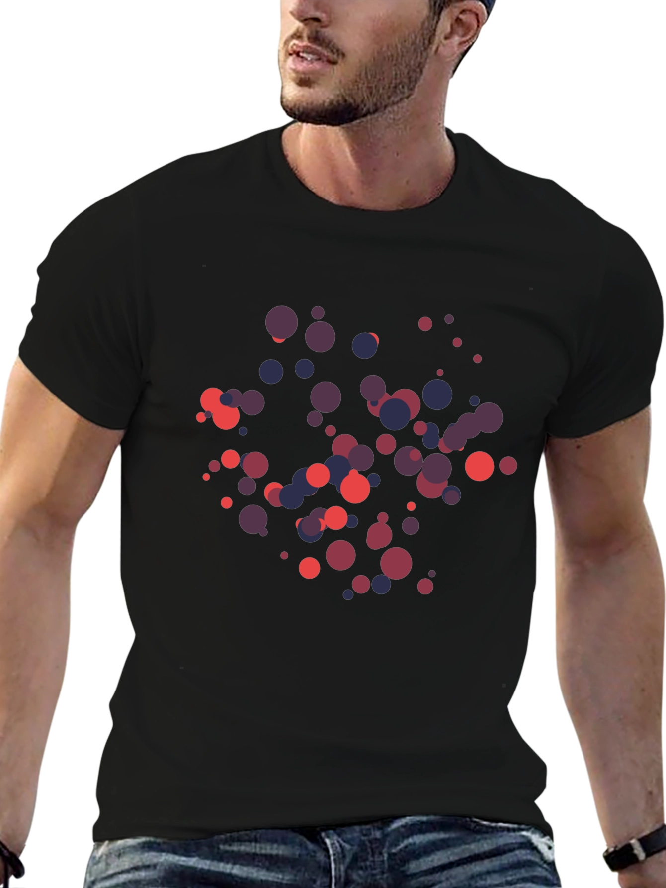 Abstract Dots T-Shirt - Modern Graphic Tee