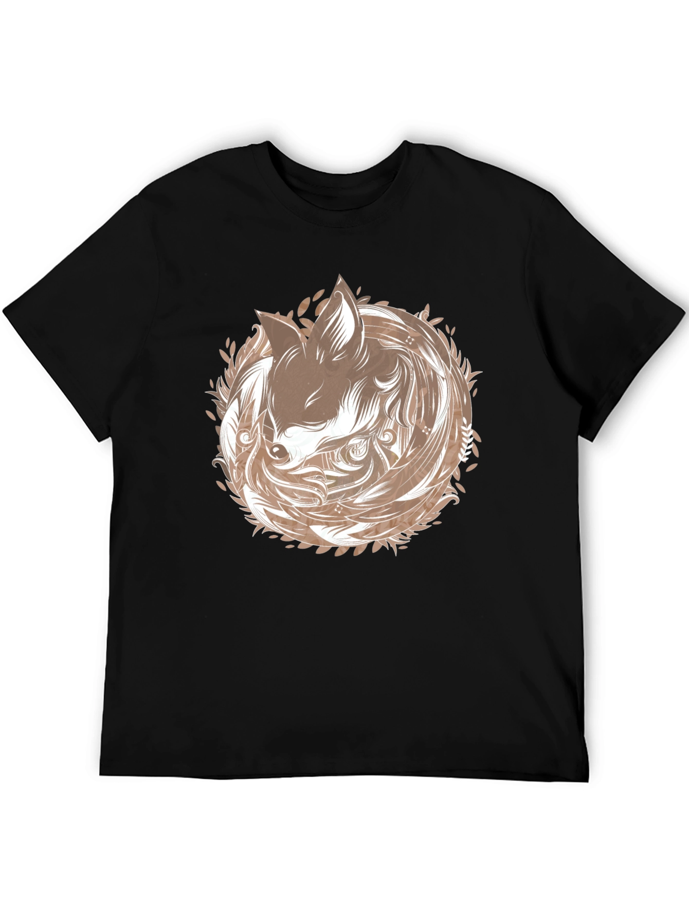 Fox Circle Graphic T-Shirt - Stylish & Unique