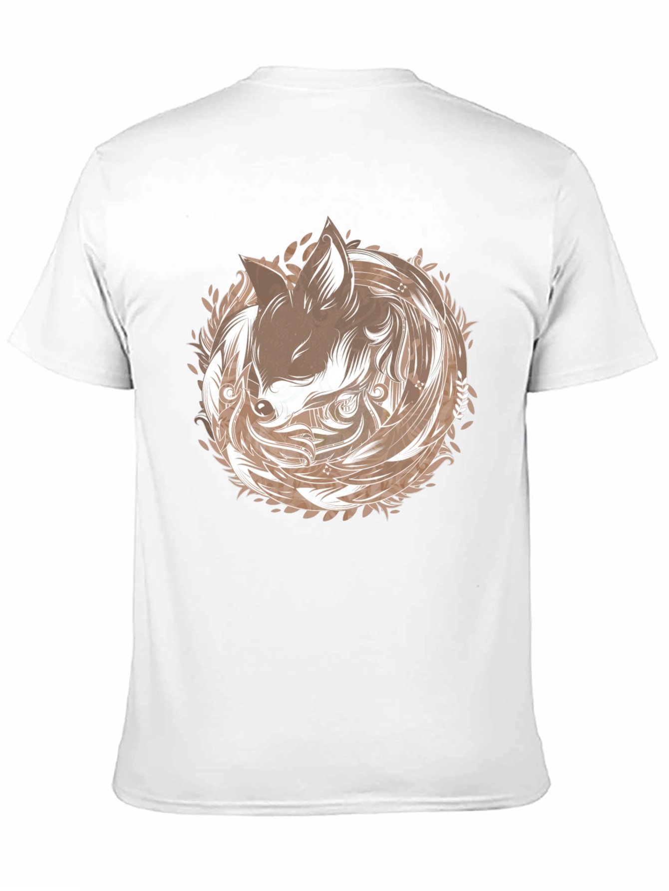 Fox Circle Graphic T-Shirt - Stylish & Unique