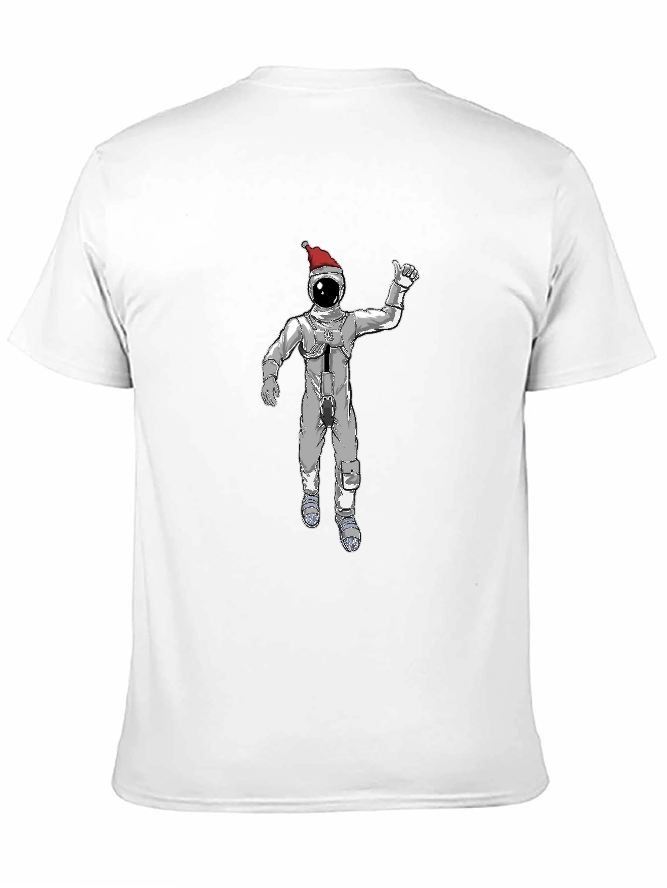 Christmas Spaceman Graphic Tee - Black
