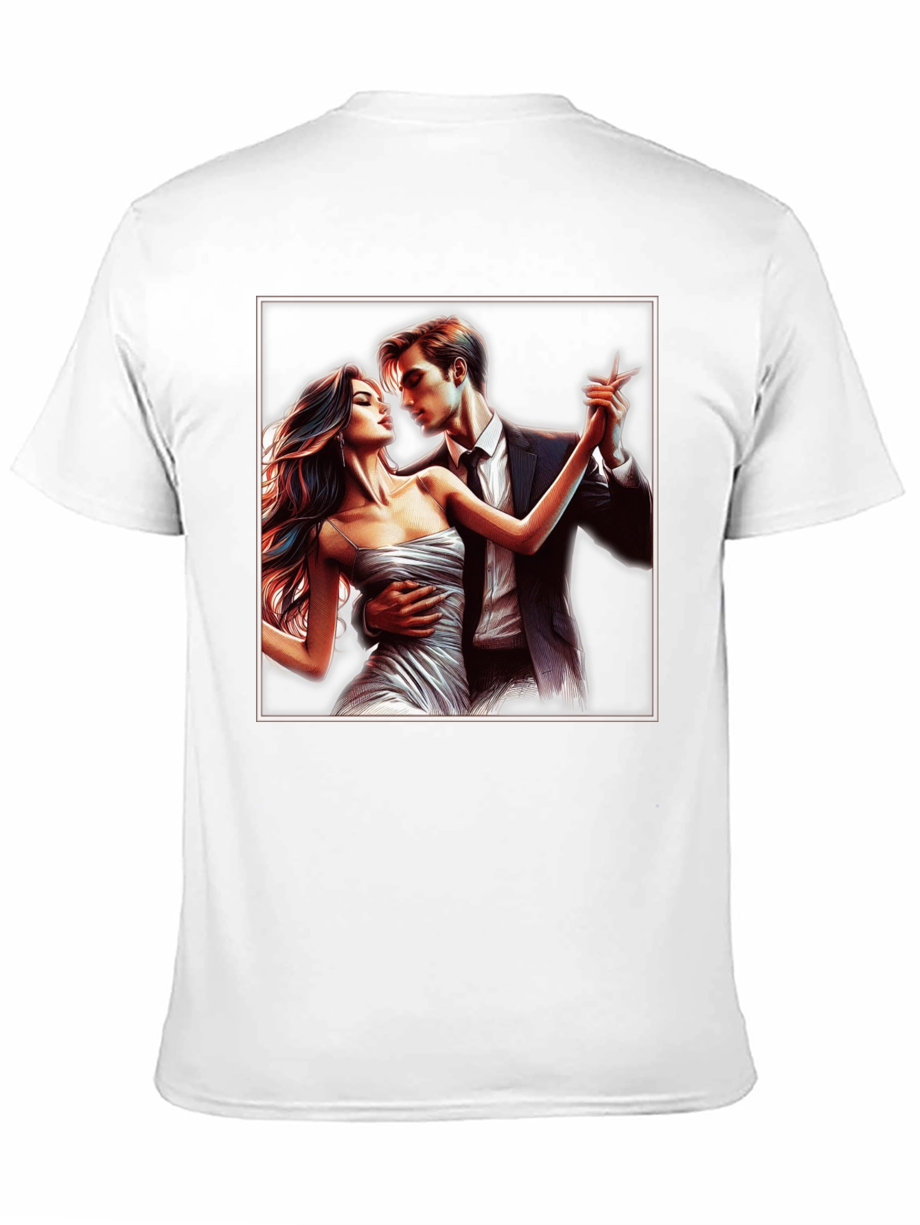 Tango Dance Graphic Tee - Stylish Black T-Shirt
