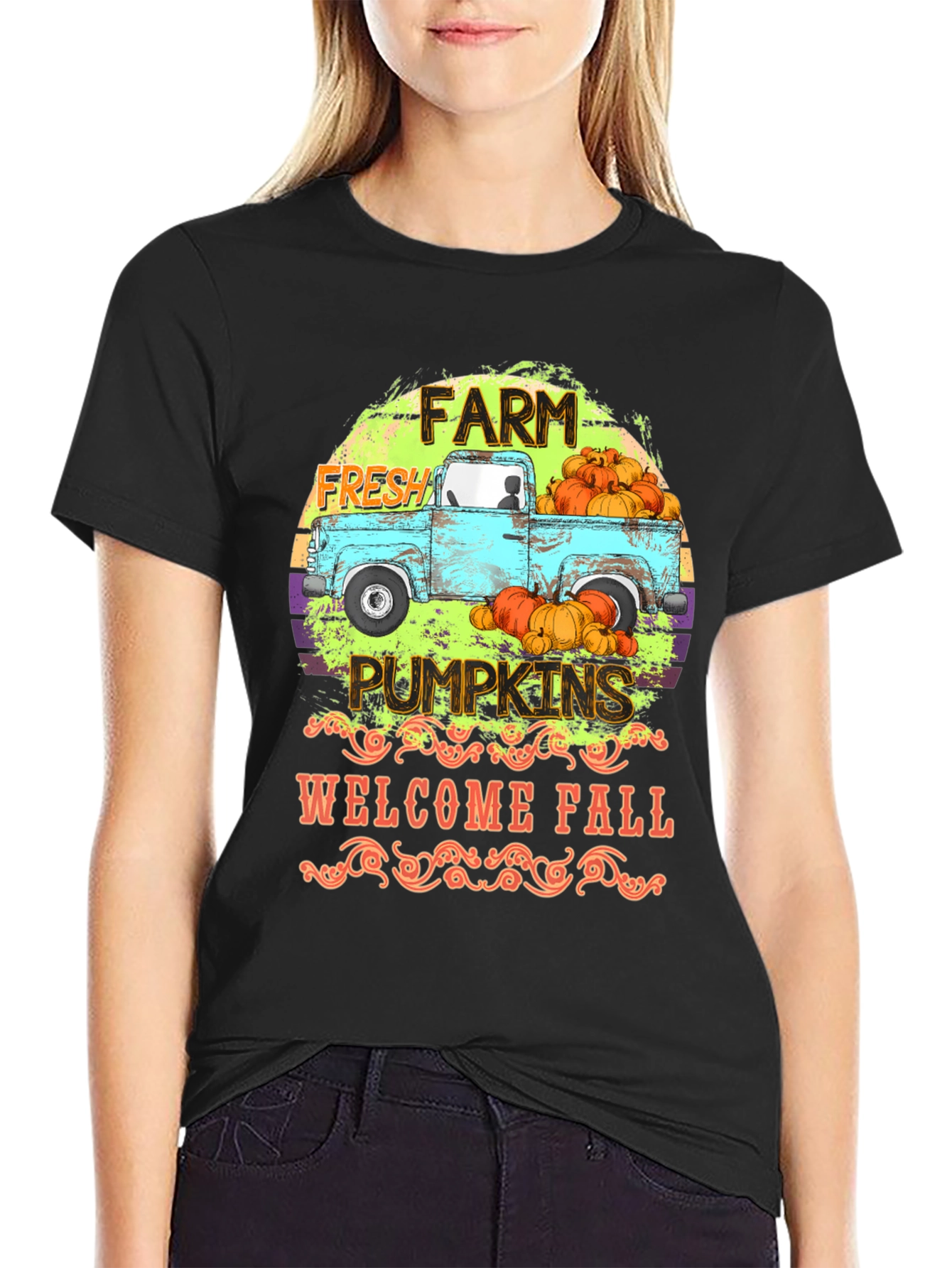 Farm Fresh Pumpkins Graphic T-Shirt