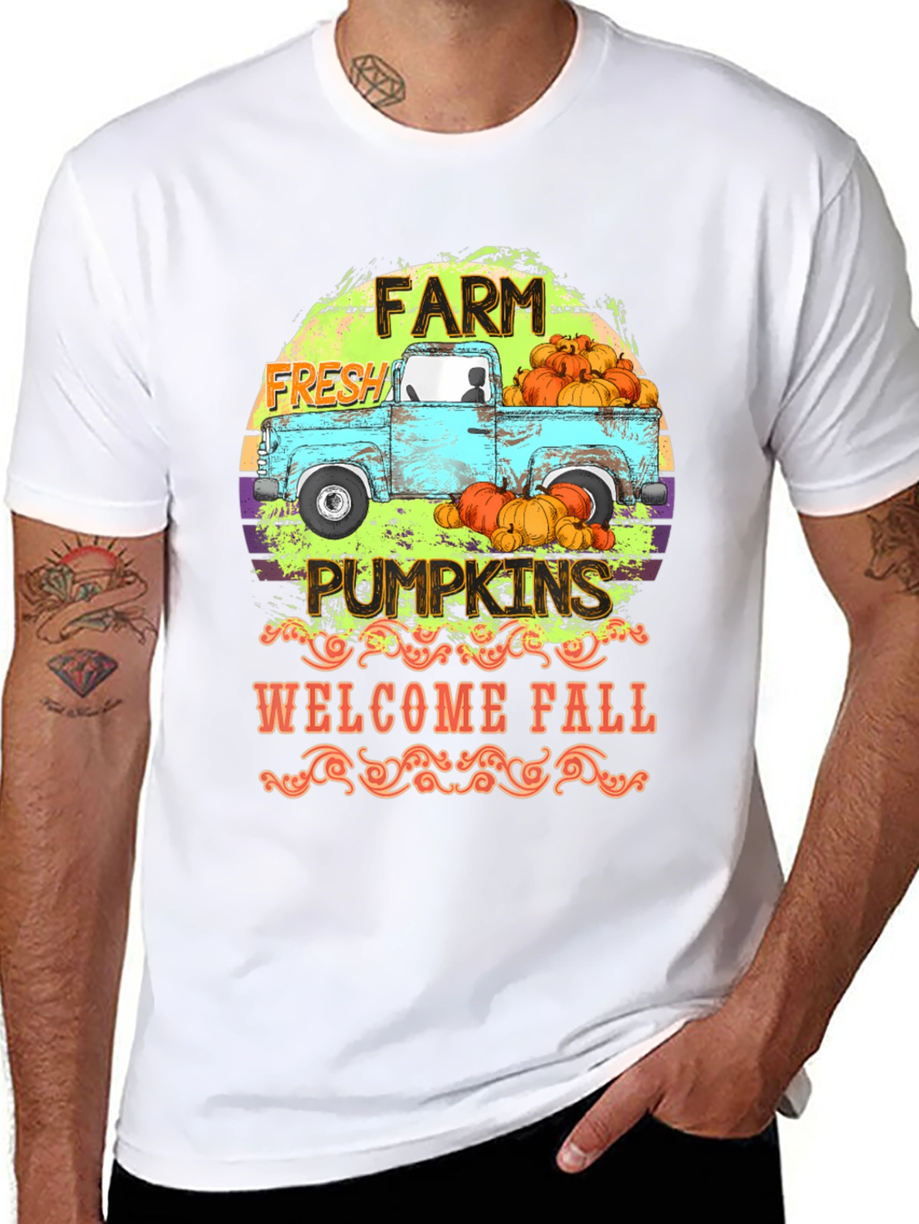 Farm Fresh Pumpkins Graphic T-Shirt