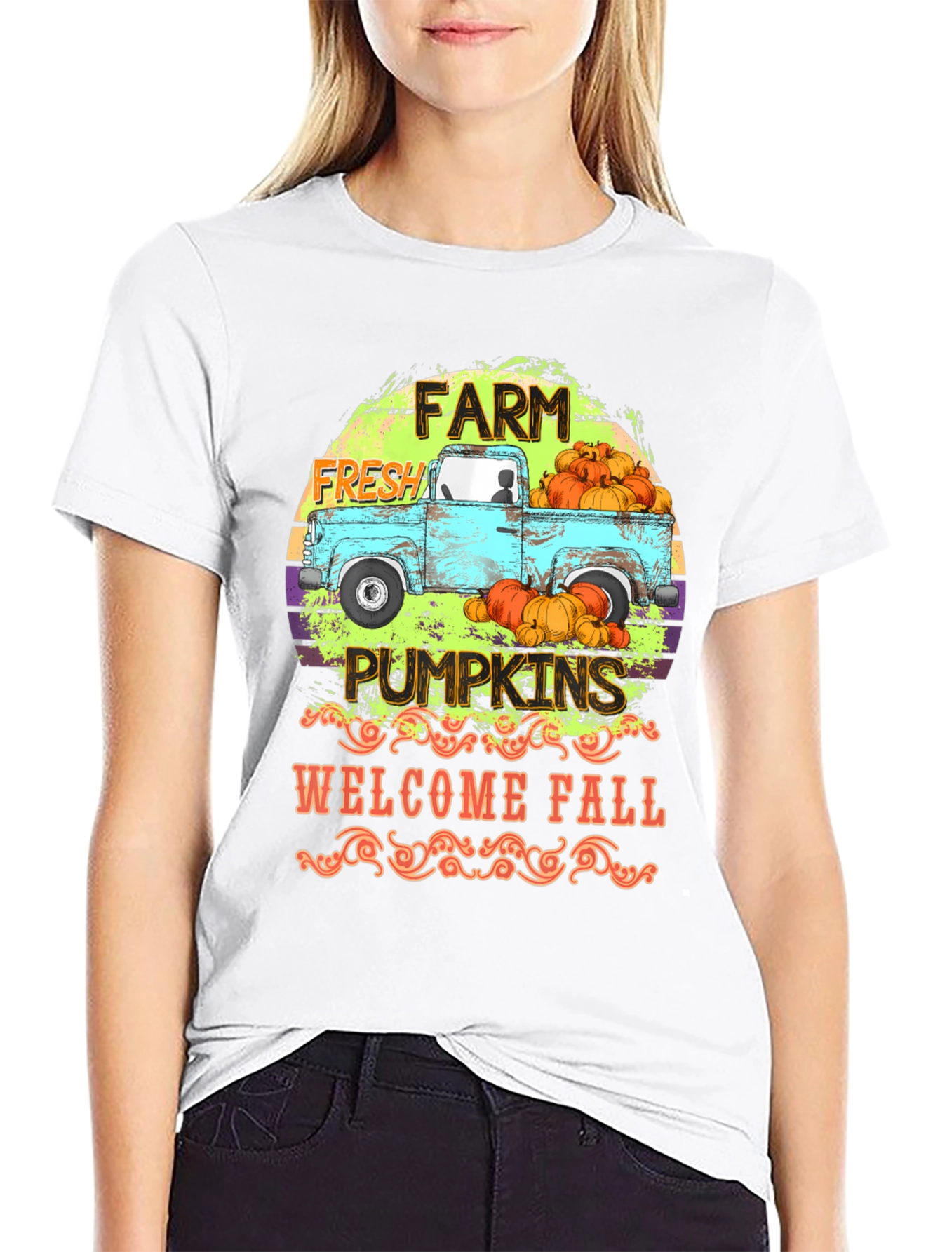 Farm Fresh Pumpkins Graphic T-Shirt