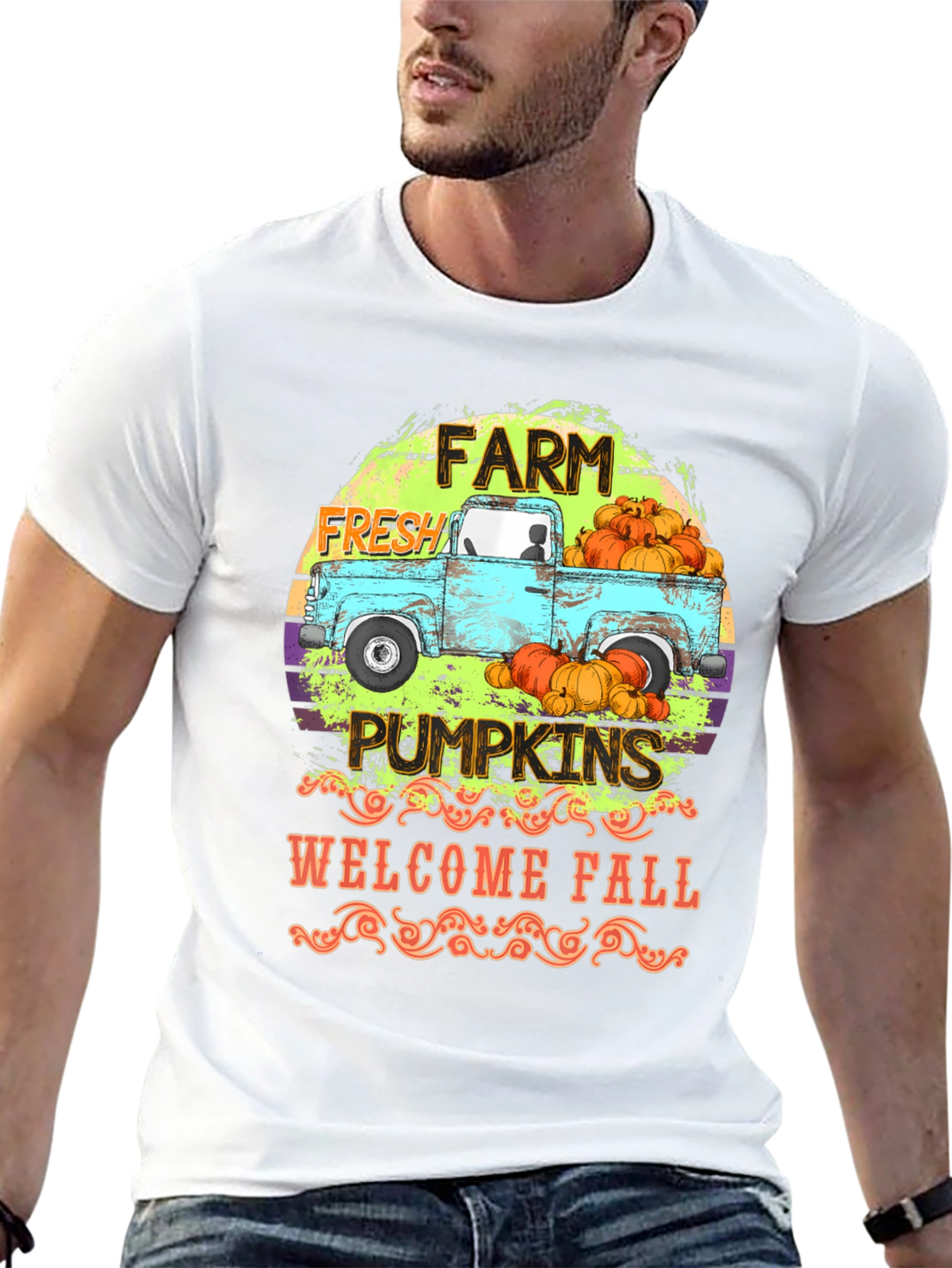 Farm Fresh Pumpkins Graphic T-Shirt