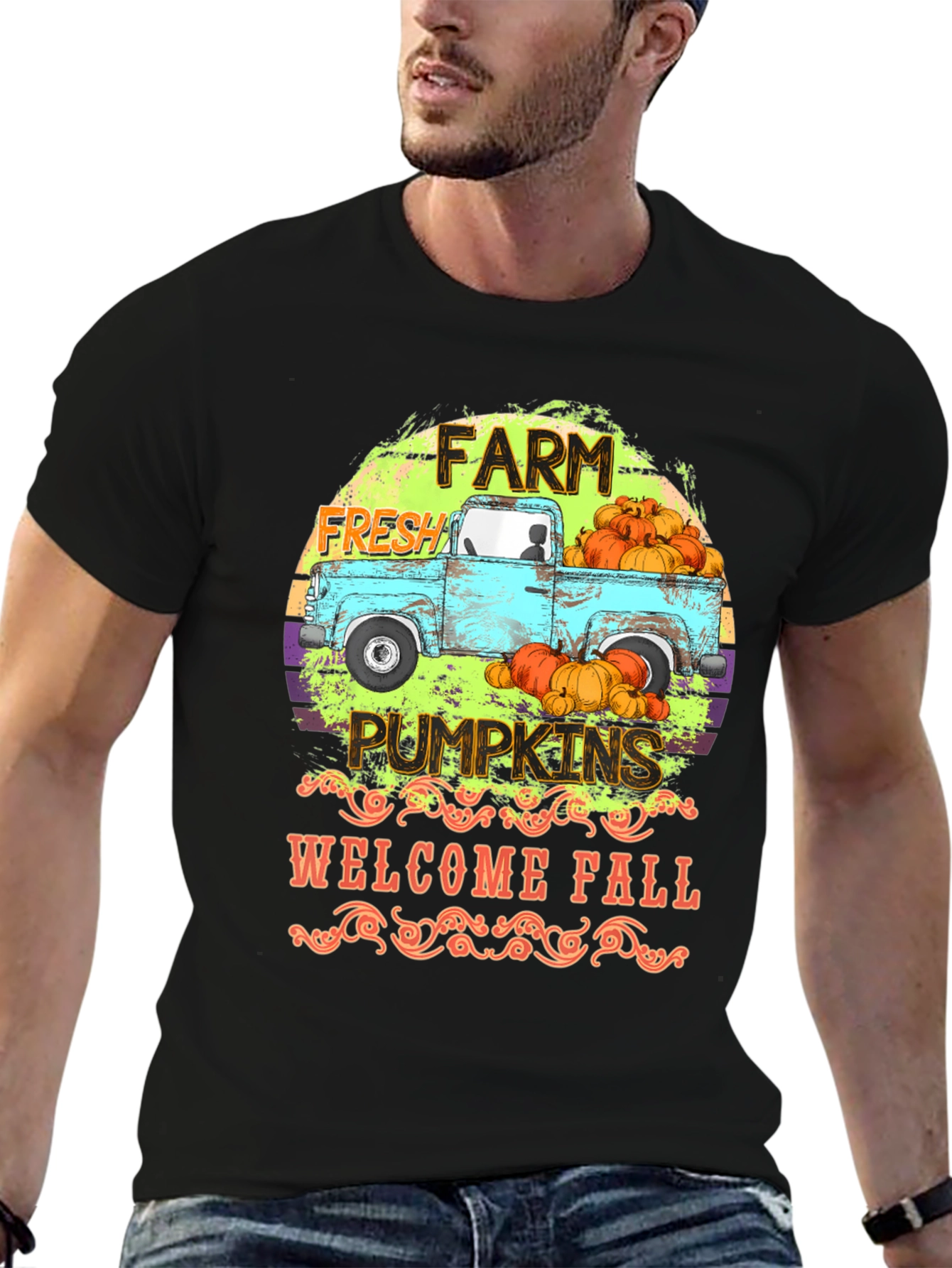 Farm Fresh Pumpkins Graphic T-Shirt