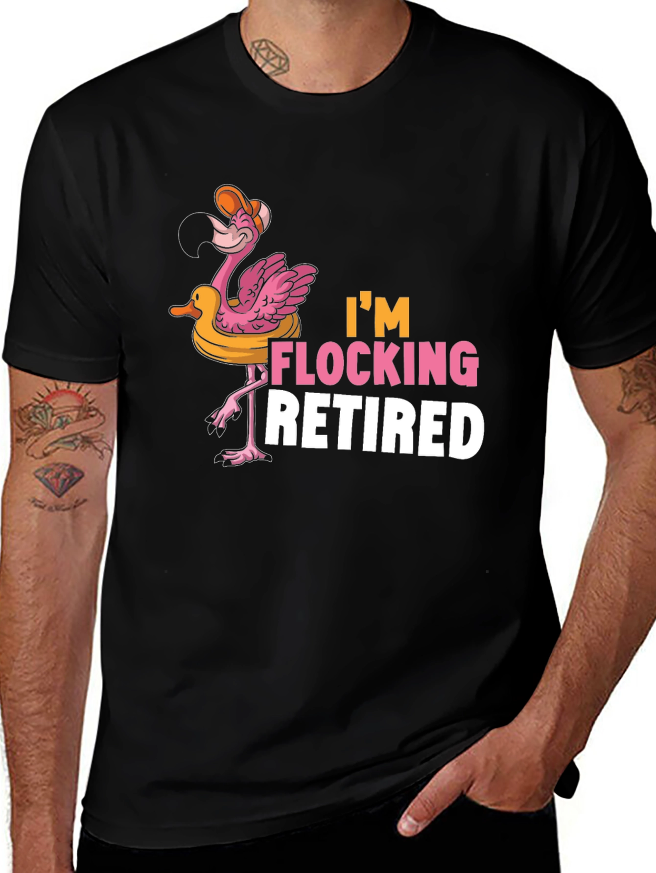 Im Flocking Retired Flamingo T-Shirt