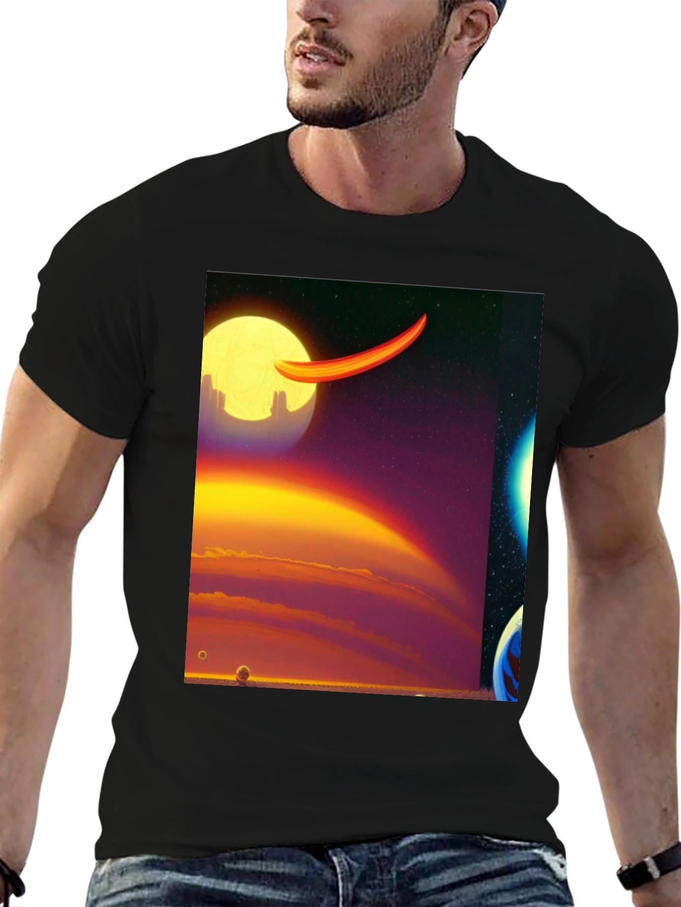 Sci-Fi Graphic Print Tee