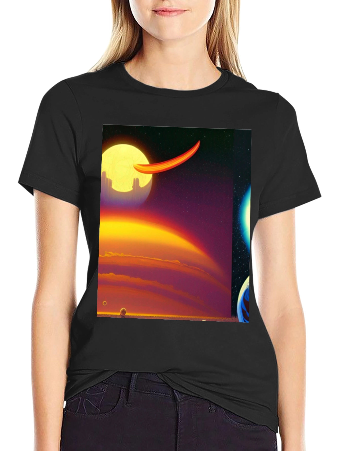 Sci-Fi Graphic Print Tee