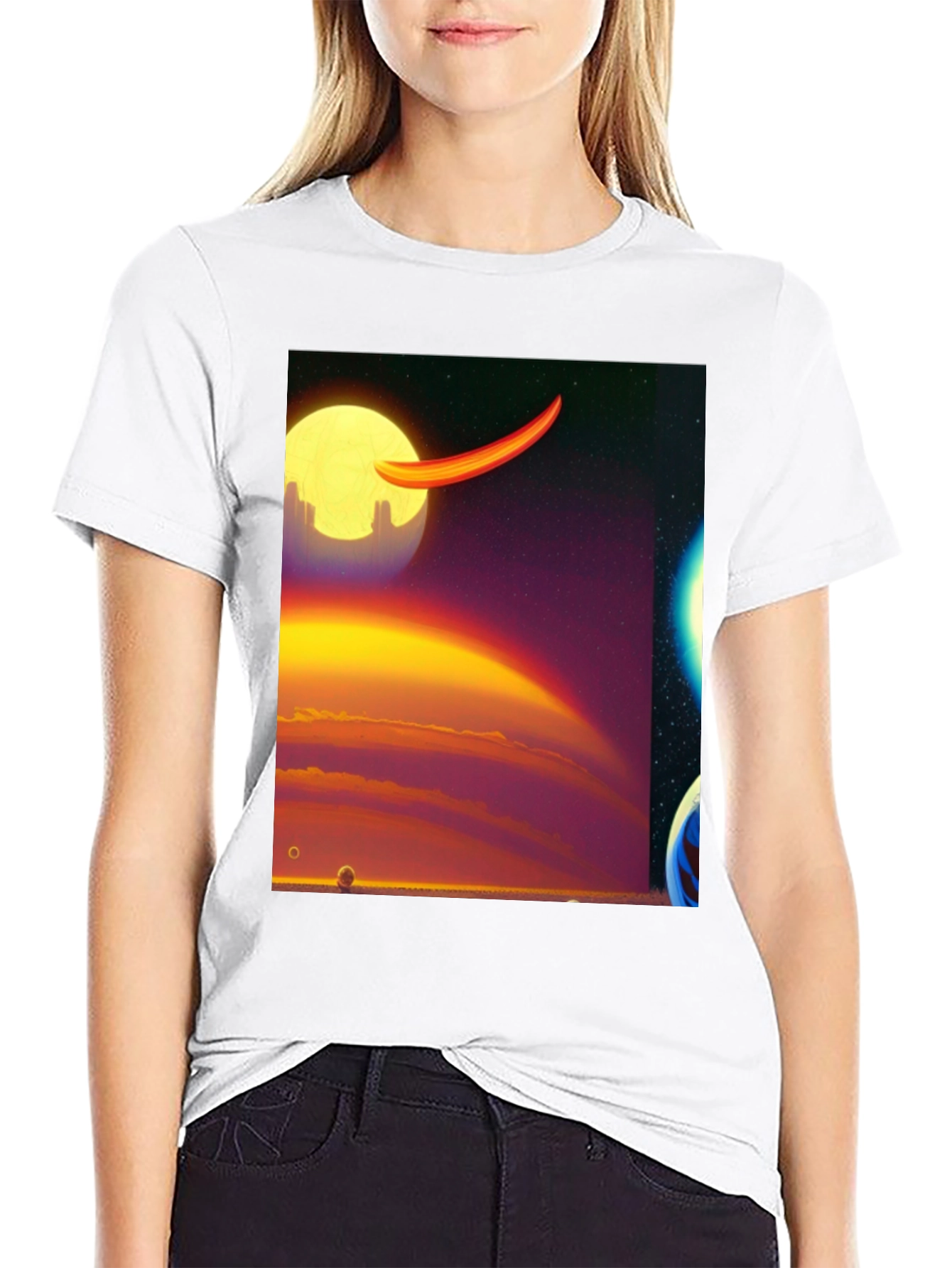 Sci-Fi Graphic Print Tee