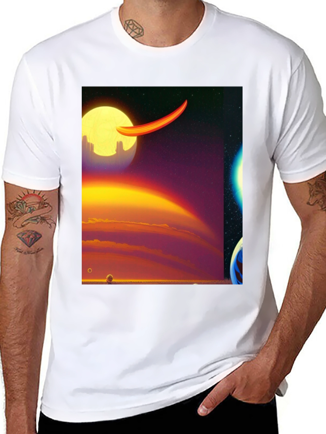 Sci-Fi Graphic Print Tee