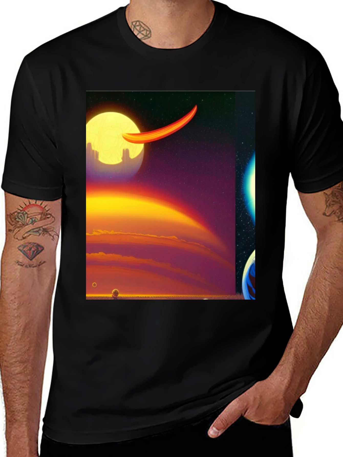 Sci-Fi Graphic Print Tee