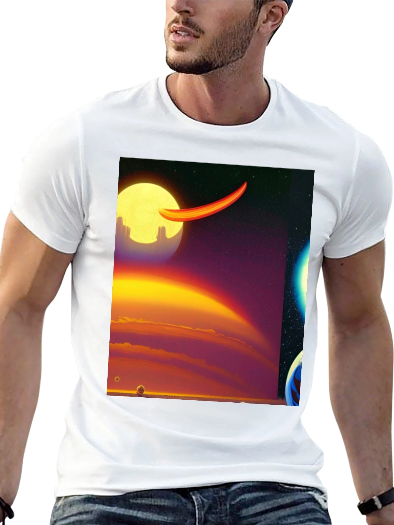 Sci-Fi Graphic Print Tee