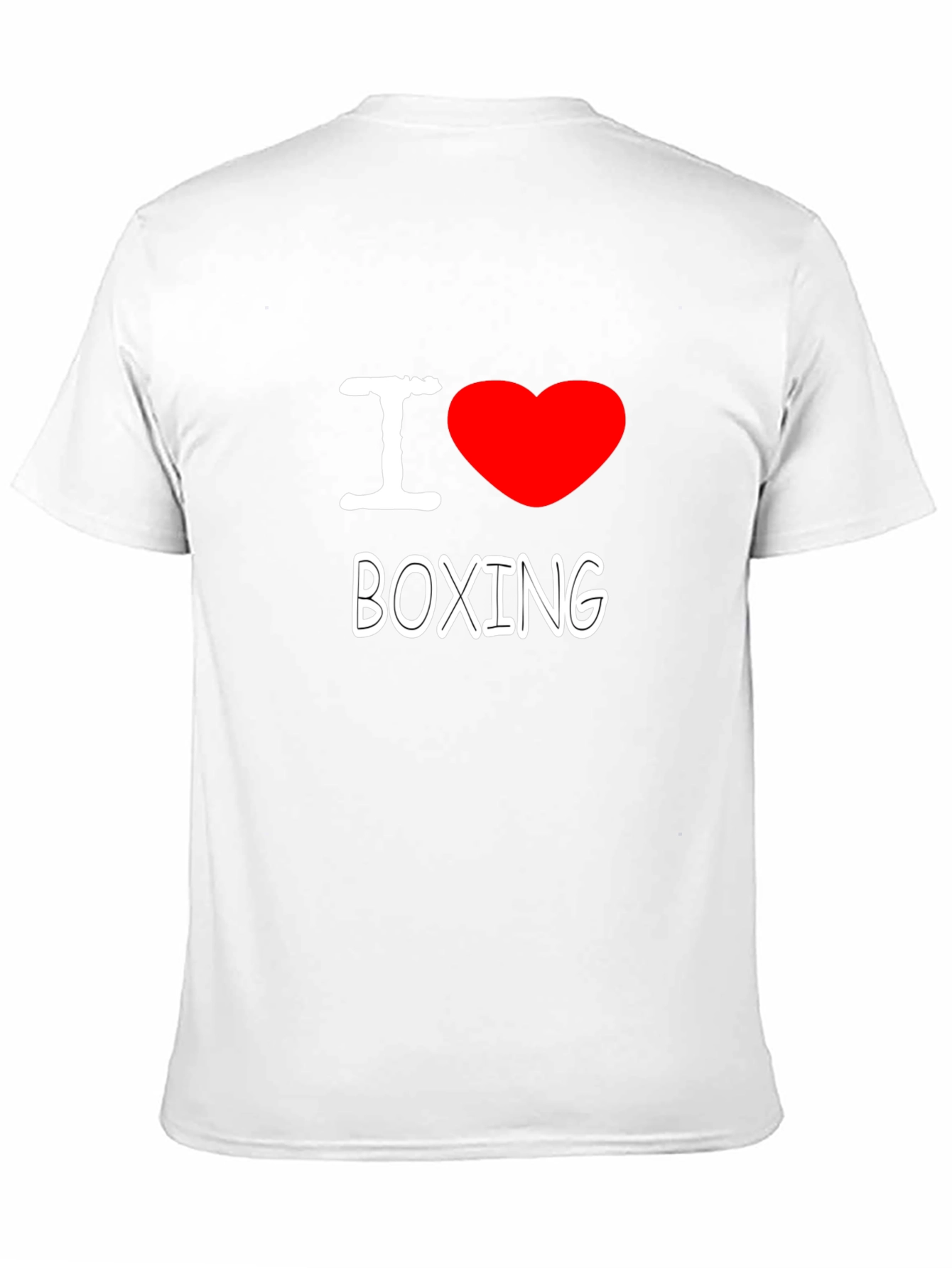 I Love Boxing Graphic T-Shirt - Black Cotton Tee