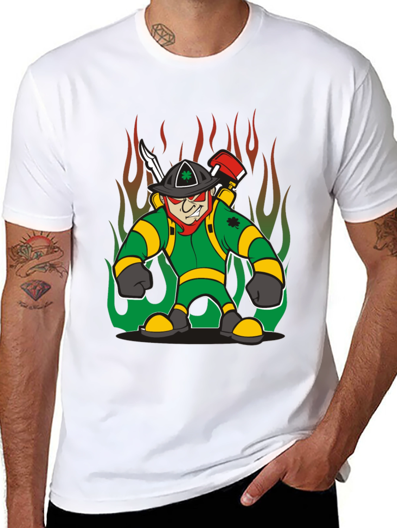St. Patricks Day Firefighter T-Shirt