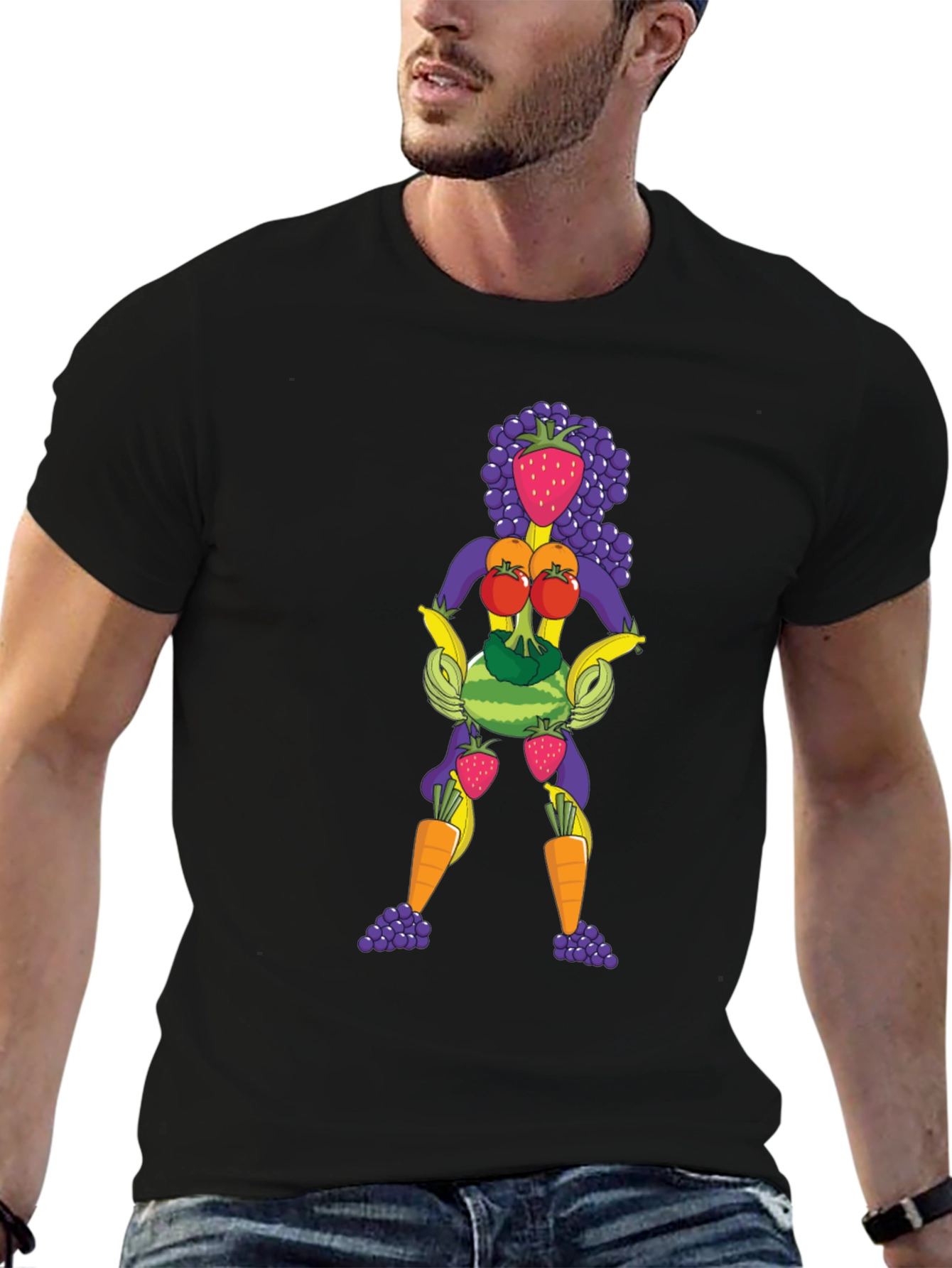Fruit Lady Graphic Tee - Unisex Crew Neck