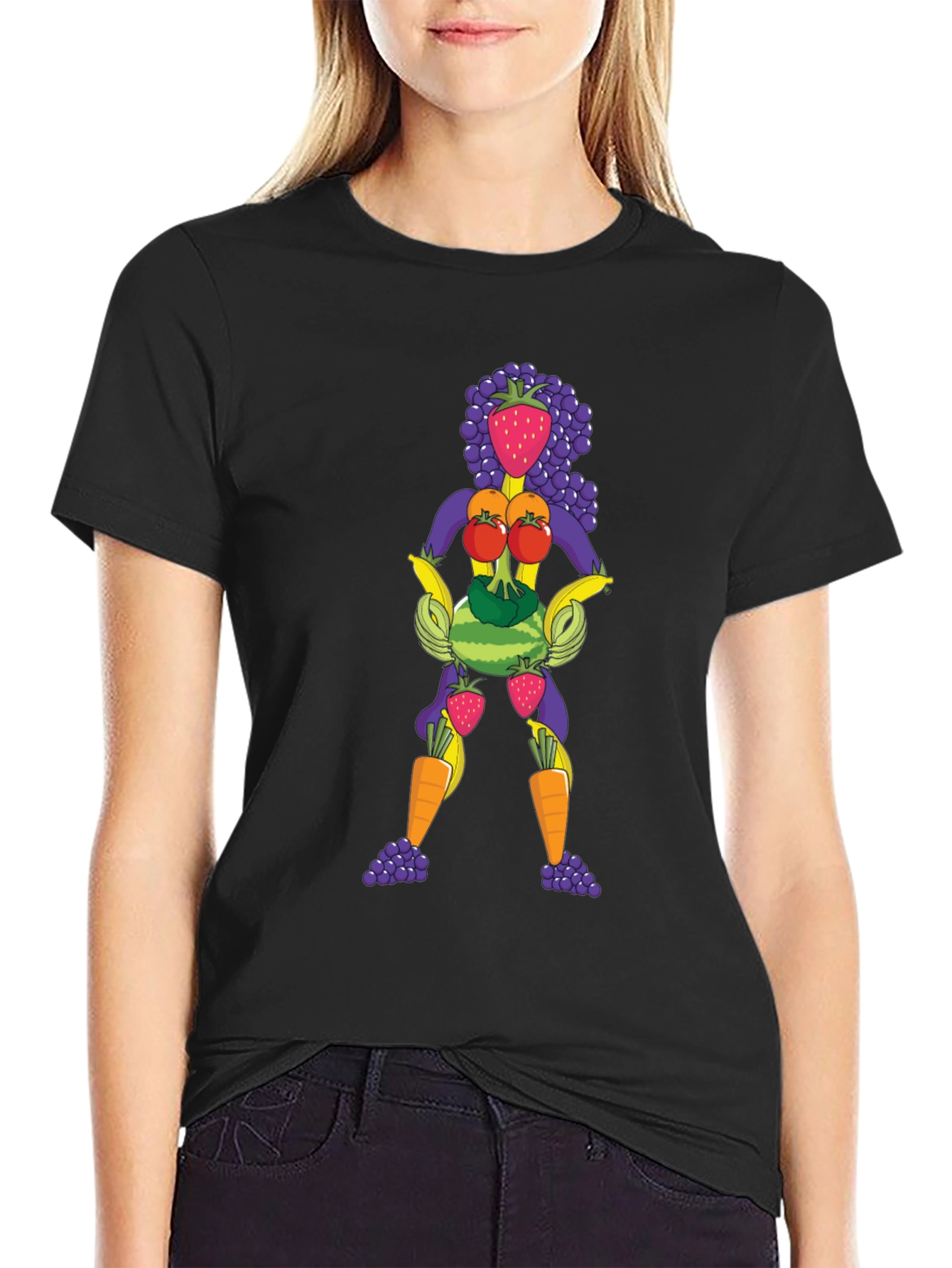 Fruit Lady Graphic Tee - Unisex Crew Neck