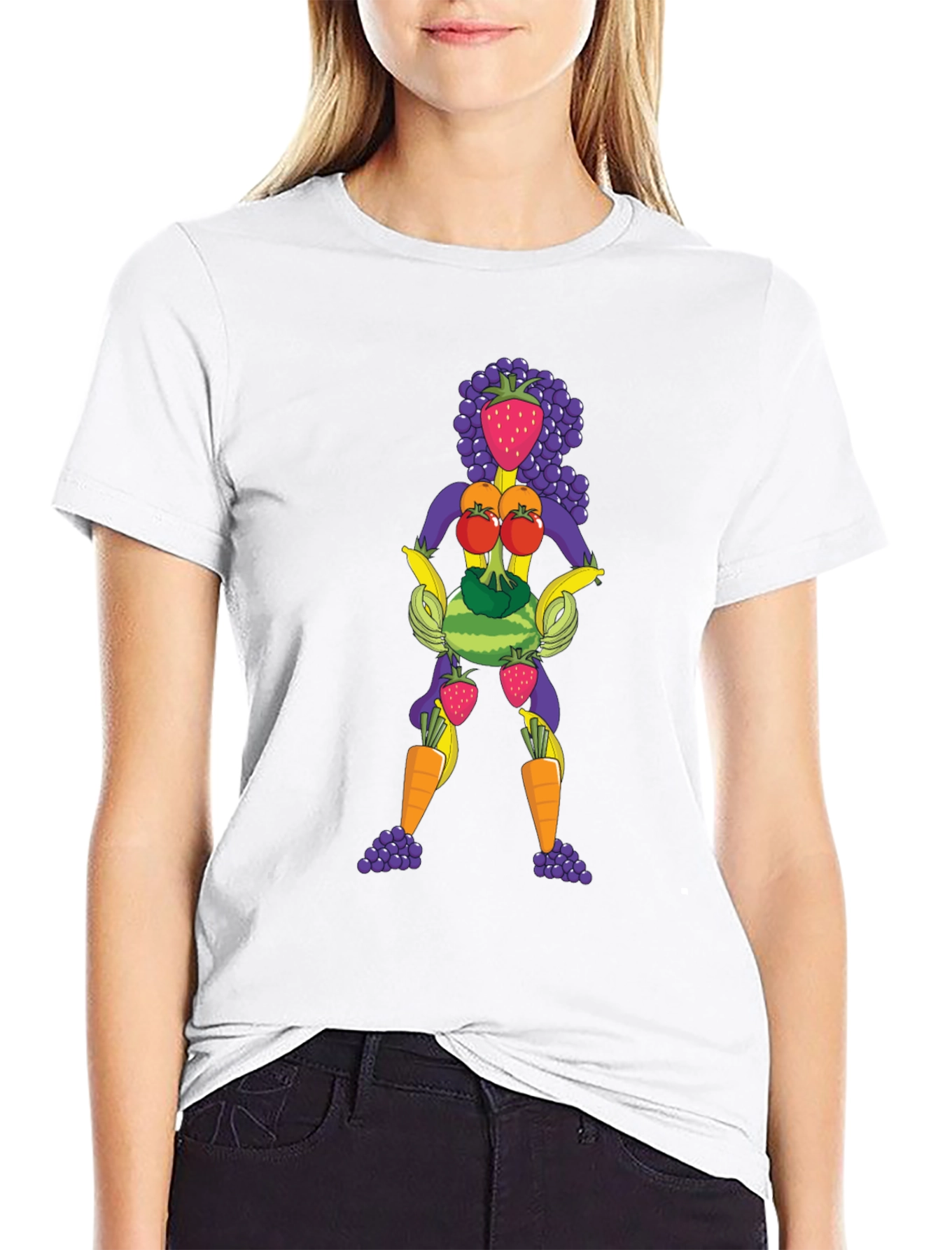 Fruit Lady Graphic Tee - Unisex Crew Neck