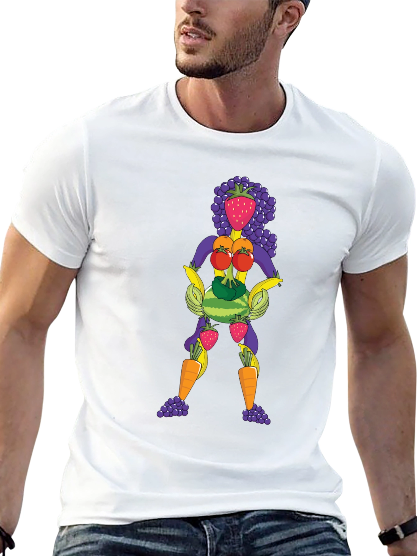 Fruit Lady Graphic Tee - Unisex Crew Neck