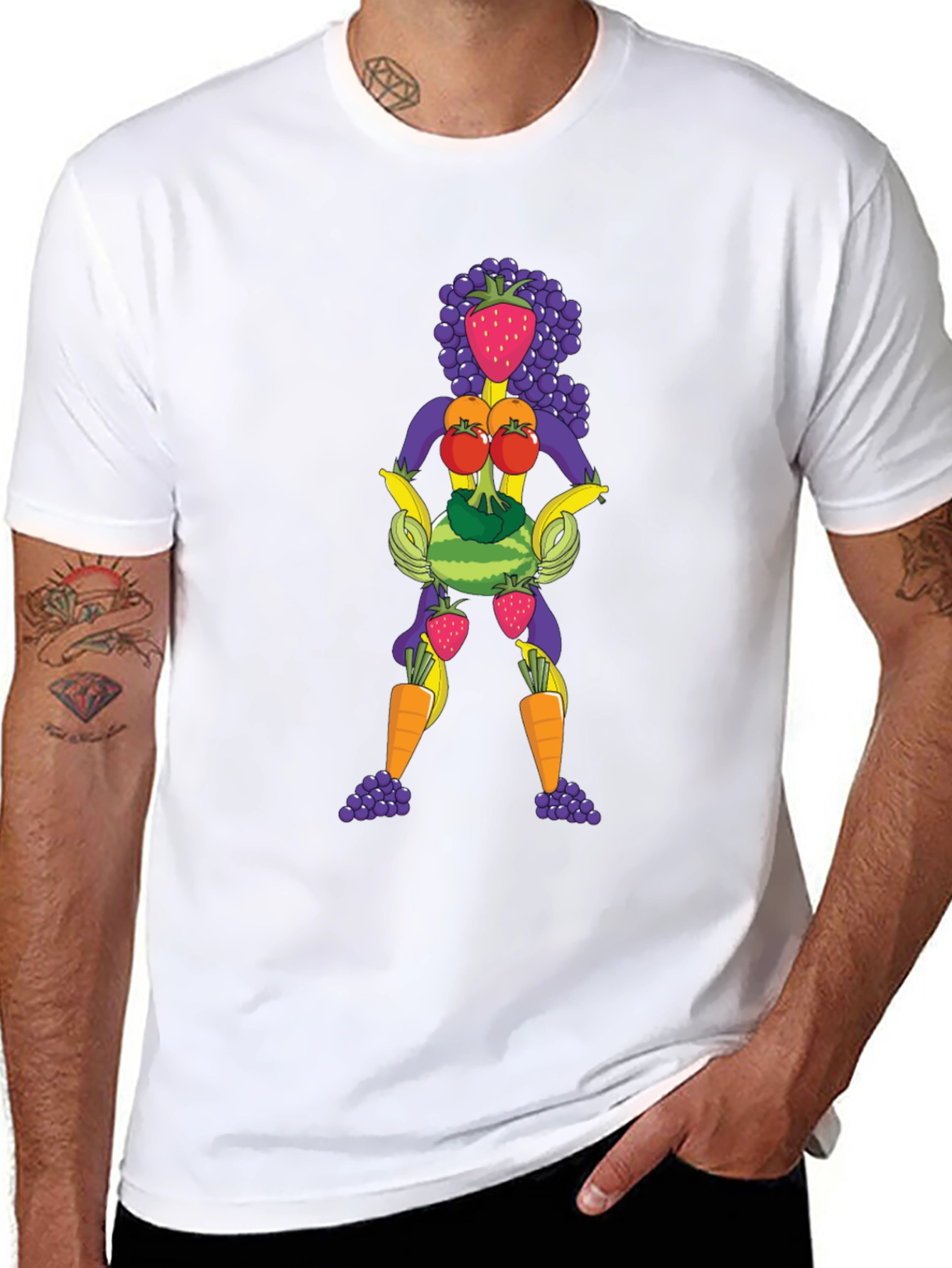 Fruit Lady Graphic Tee - Unisex Crew Neck