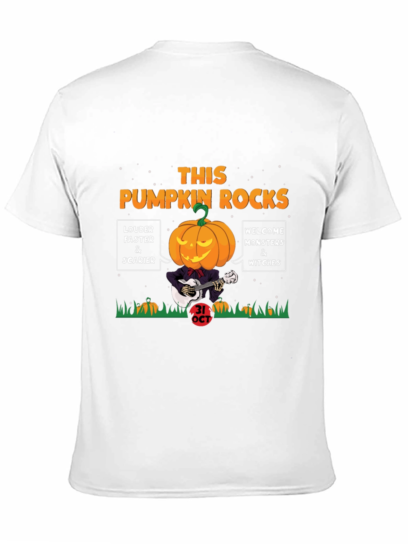 Halloween Pumpkin Rocks Graphic Tee
