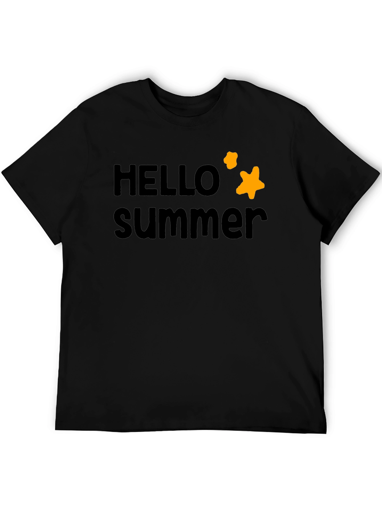Hello Summer Black T-Shirt