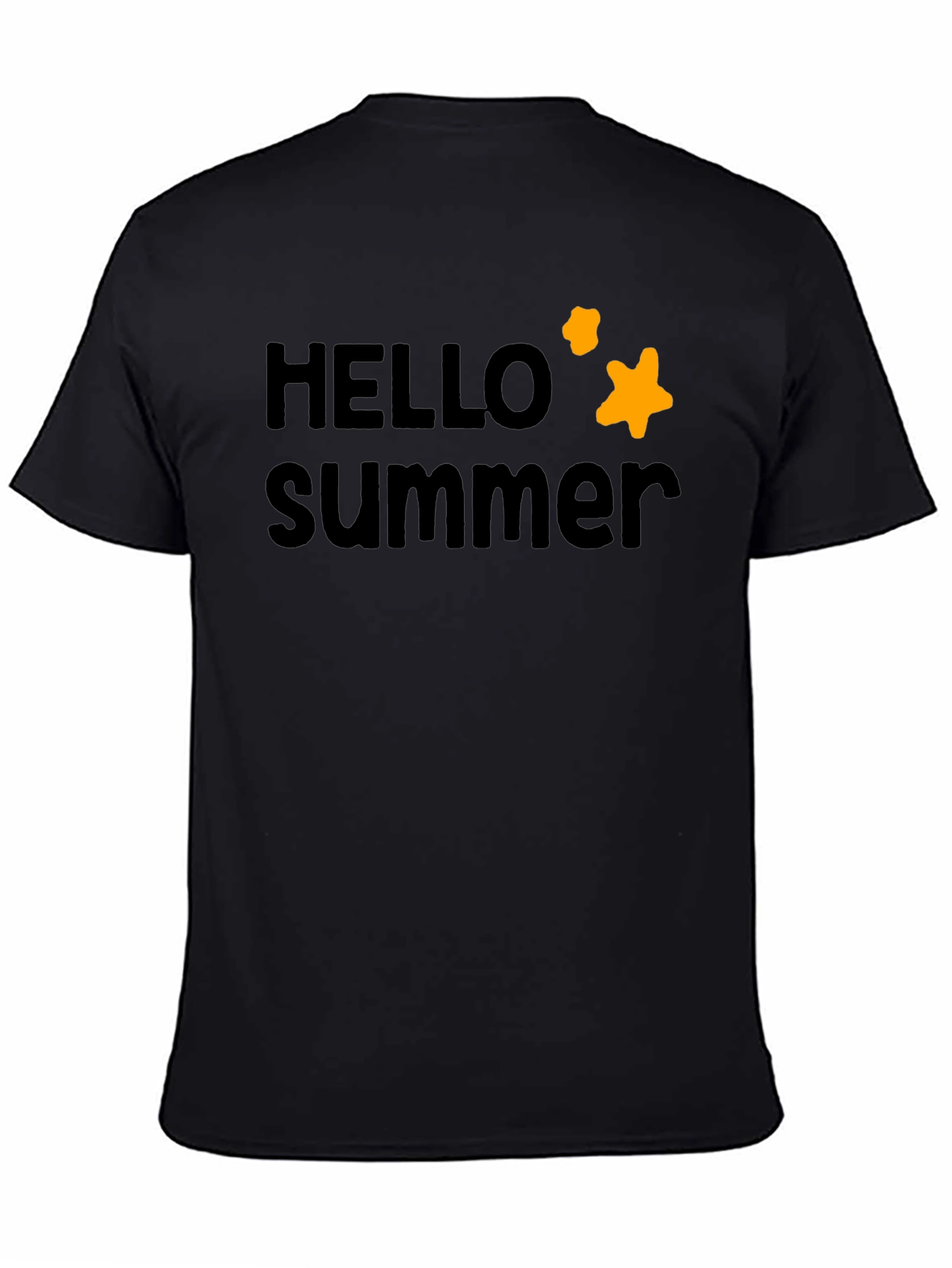 Hello Summer Black T-Shirt