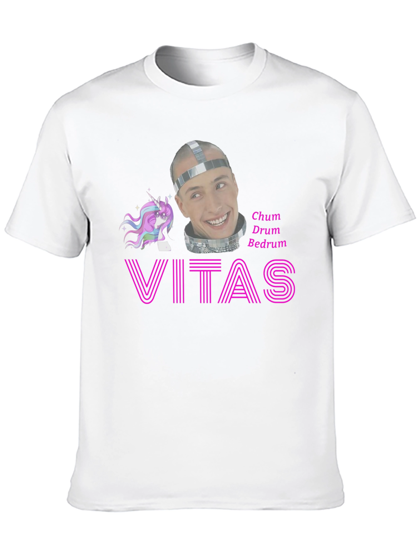 Vitas Chum Drum Bedrum T-Shirt Black Cotton Graphic Tee